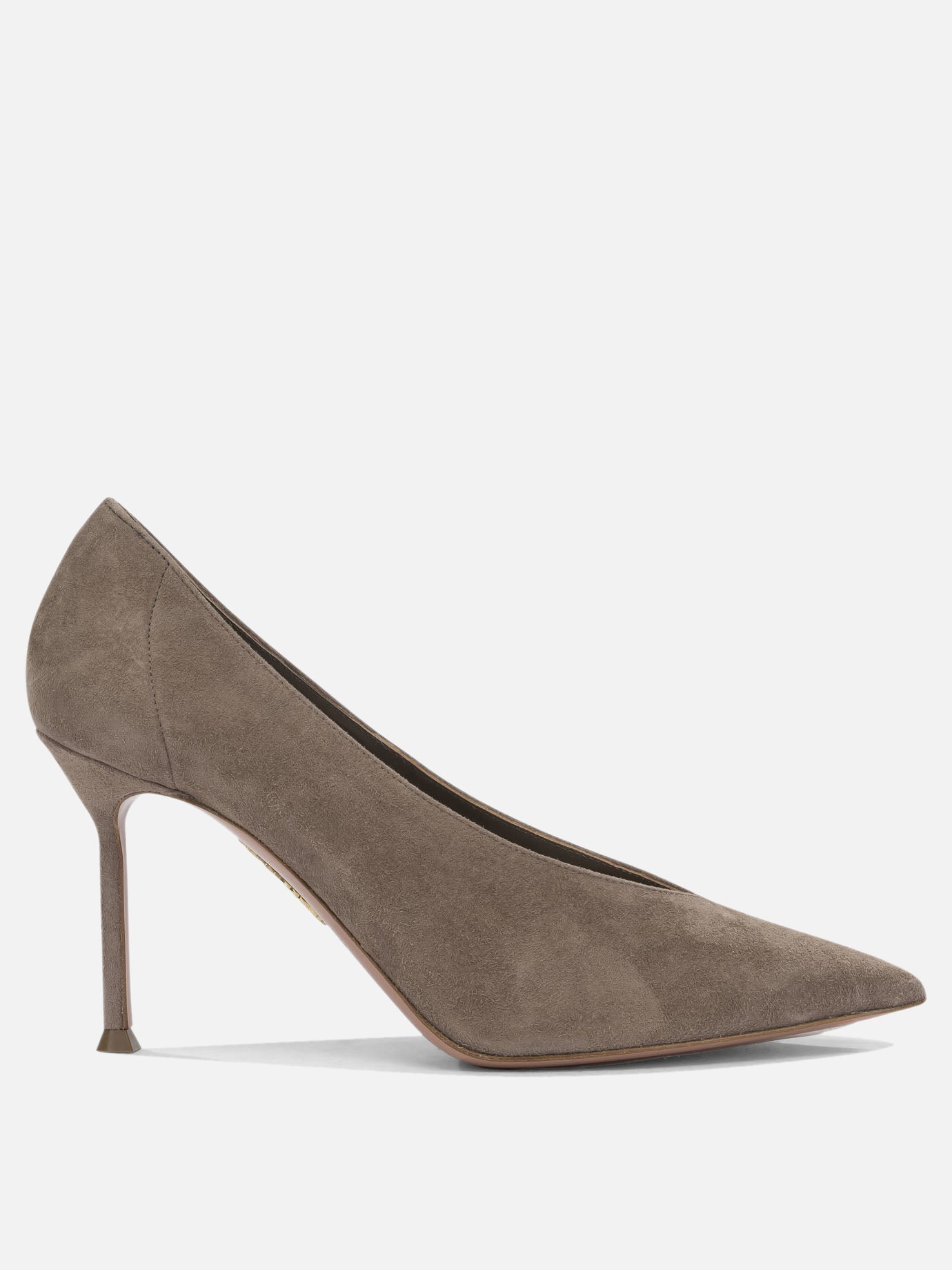 Heeled sandals 100% suede - 100% leather  Grey - Aquazzura Women | PDP | VIETTI Online Store | Zoom-Modal
