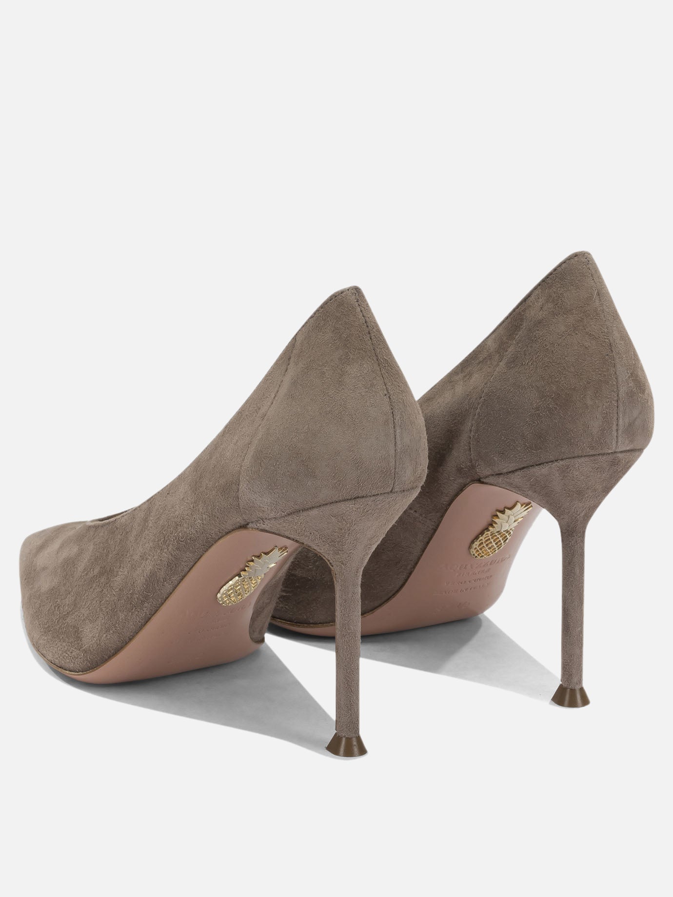 Heeled sandals 100% suede - 100% leather  Grey - Aquazzura Women | PDP | VIETTI Online Store | Zoom-Modal_4
