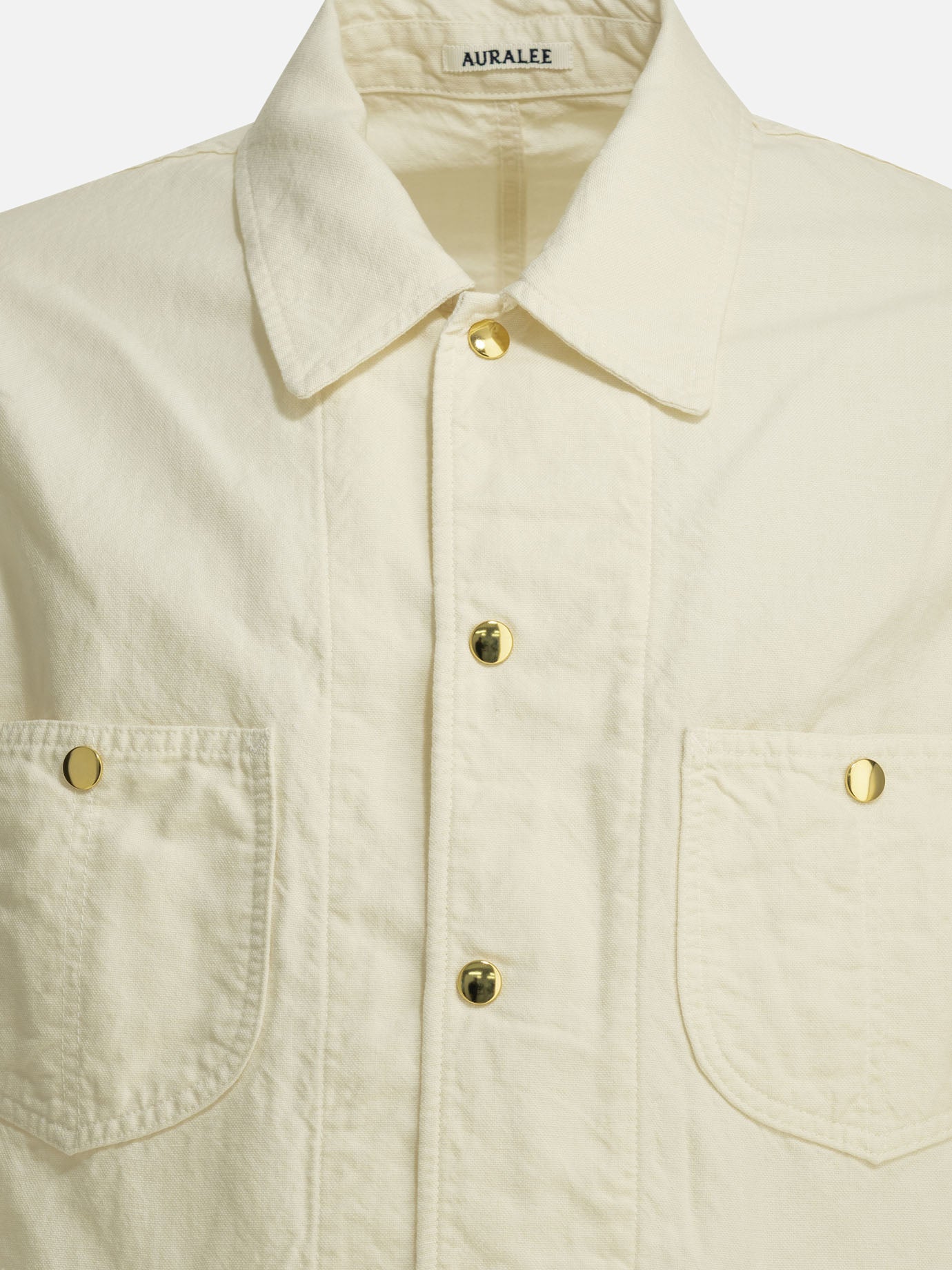 Overshirt jackets Solid colour  White - Auralee Men | PDP | VIETTI Online Store | Zoom-Modal_3
