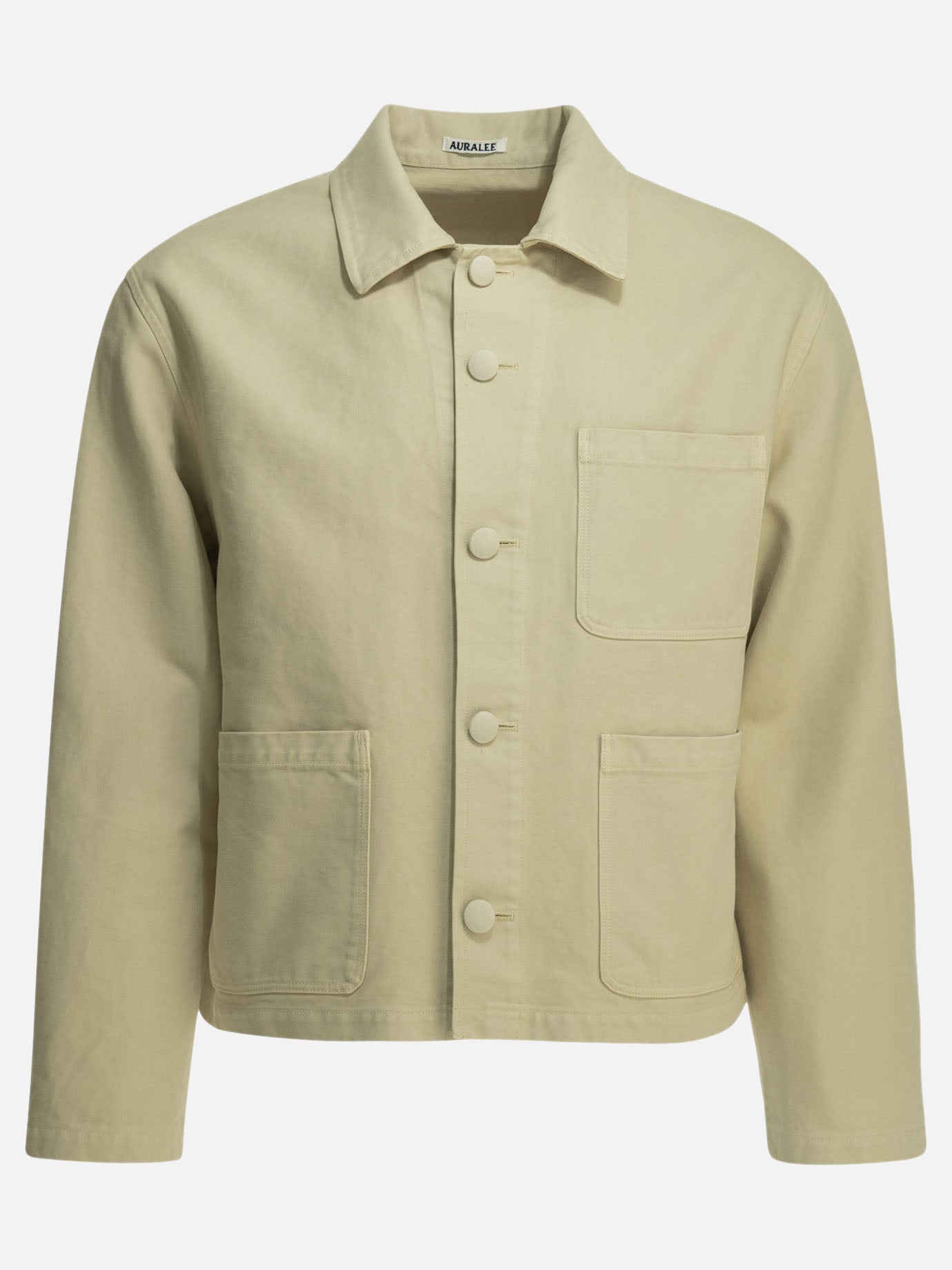 Overshirt jackets Solid colour  Beige - Auralee Men | PDP | VIETTI Online Store | Zoom-Modal
