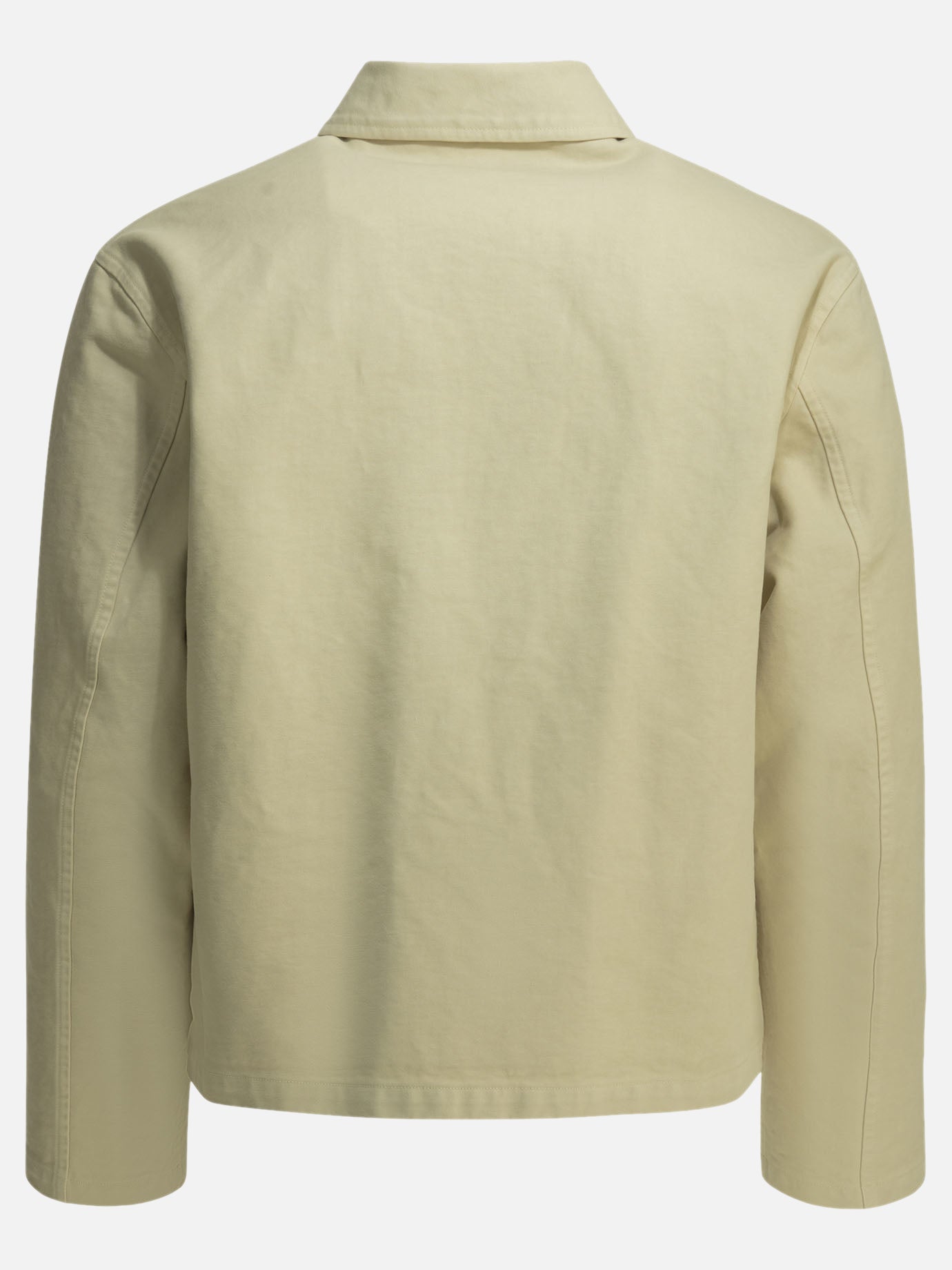 Auralee Cotton overshirt jacket Beige - Men | VIETTI Online Store