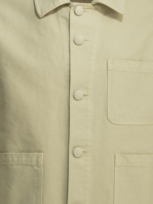 Auralee Cotton overshirt jacket Beige


