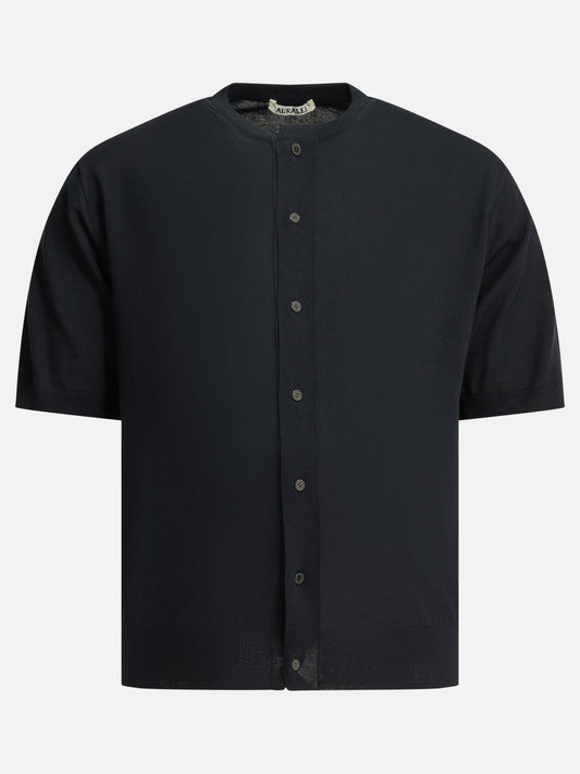 Cardigans Solid colour  Blue - Auralee Men | PLP | VIETTI Online Store 
