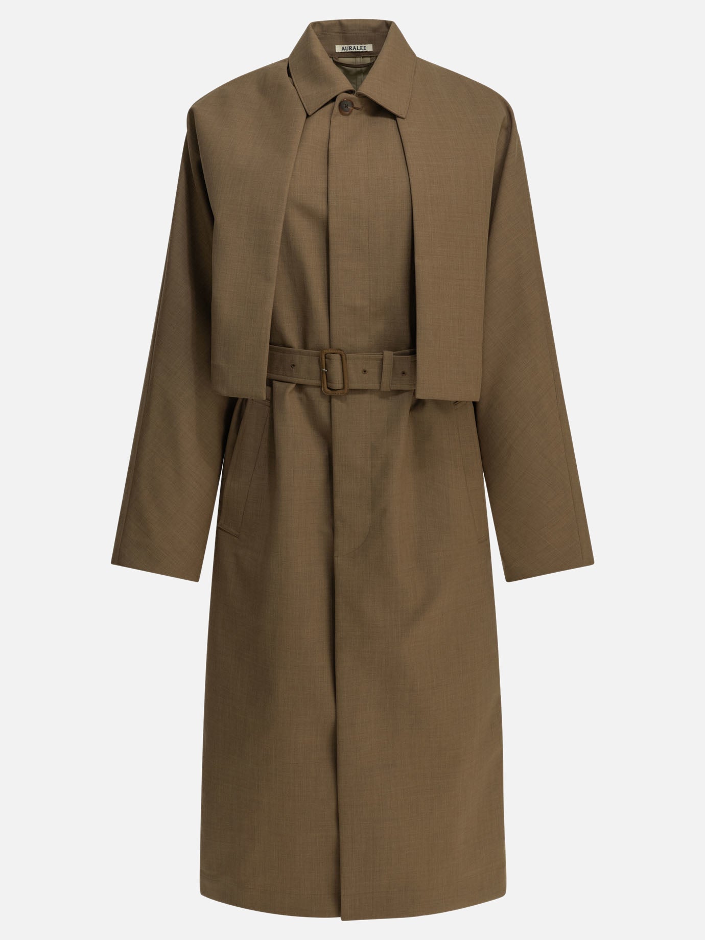 Raincoats & Trench coats Solid colour  Brown - Auralee Women | PDP | VIETTI Online Store | thumbnail