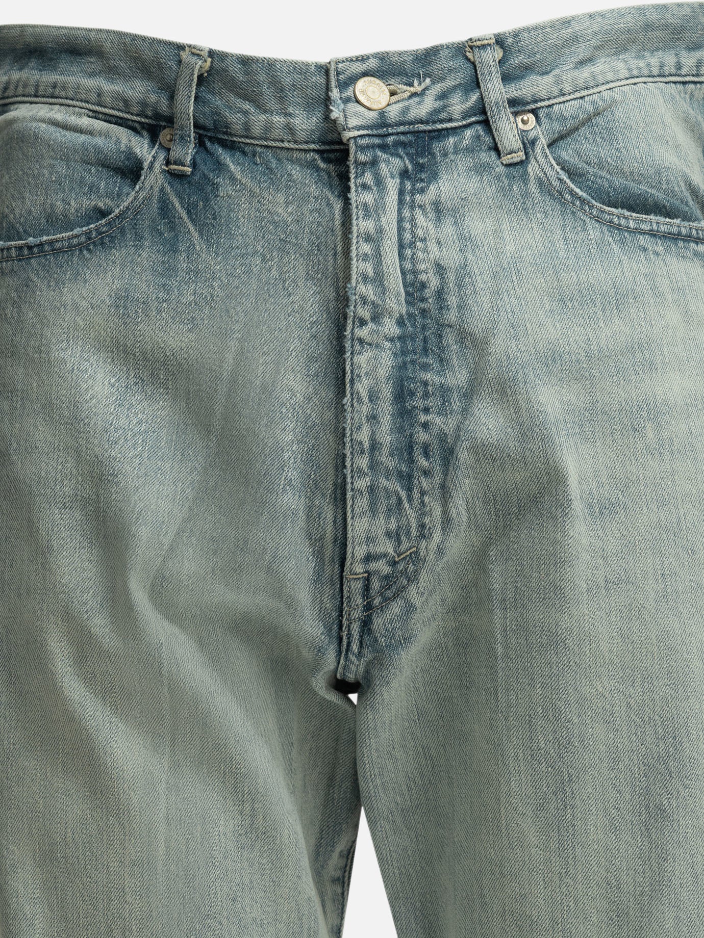Wide-leg jeans Solid colour  Light blue - Auralee Men | PDP | VIETTI Online Store | Zoom-Modal_3
