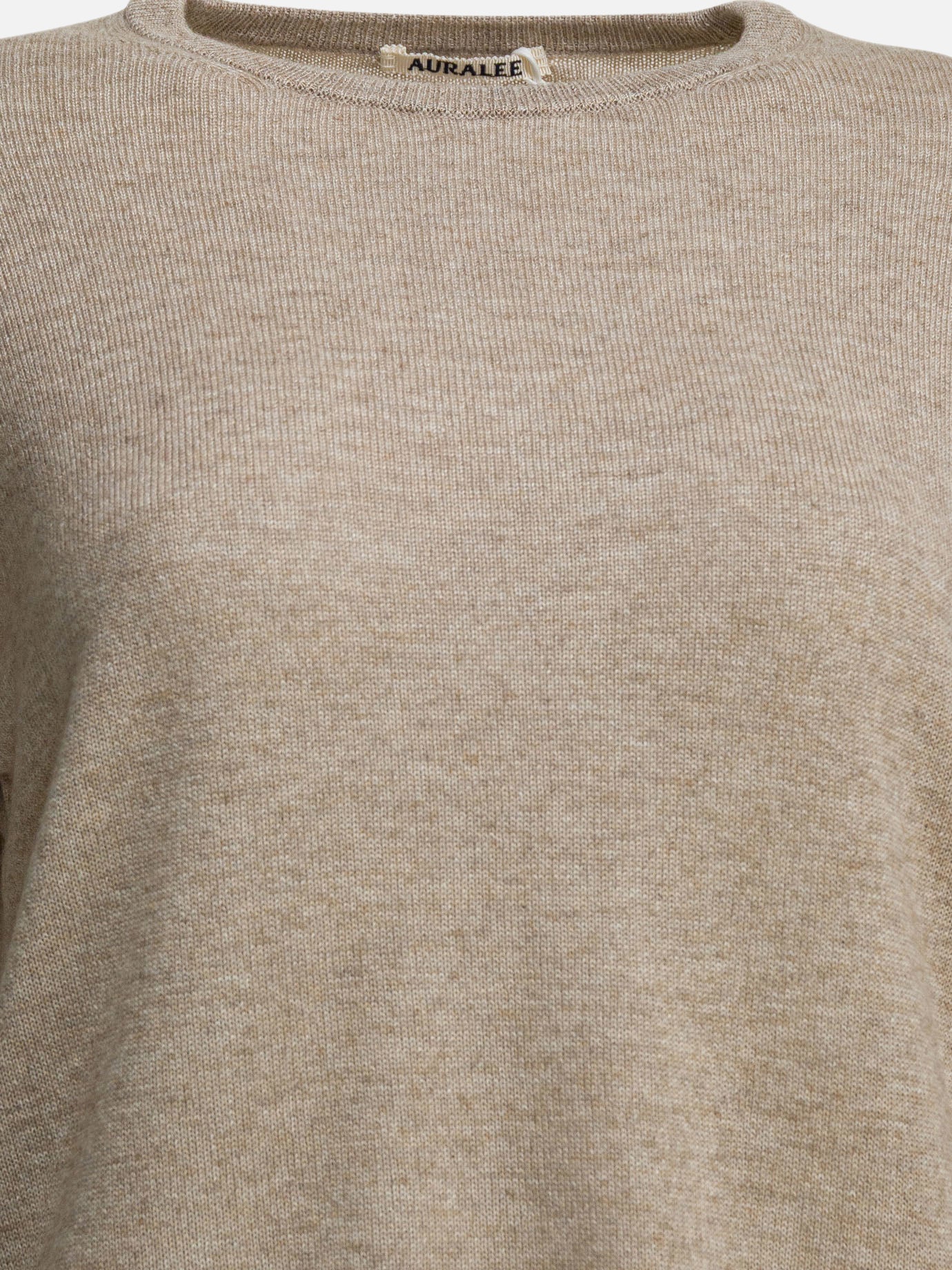 Crewneck sweaters Solid colour  Beige - Auralee Women | PDP | VIETTI Online Store | thumbnail_3