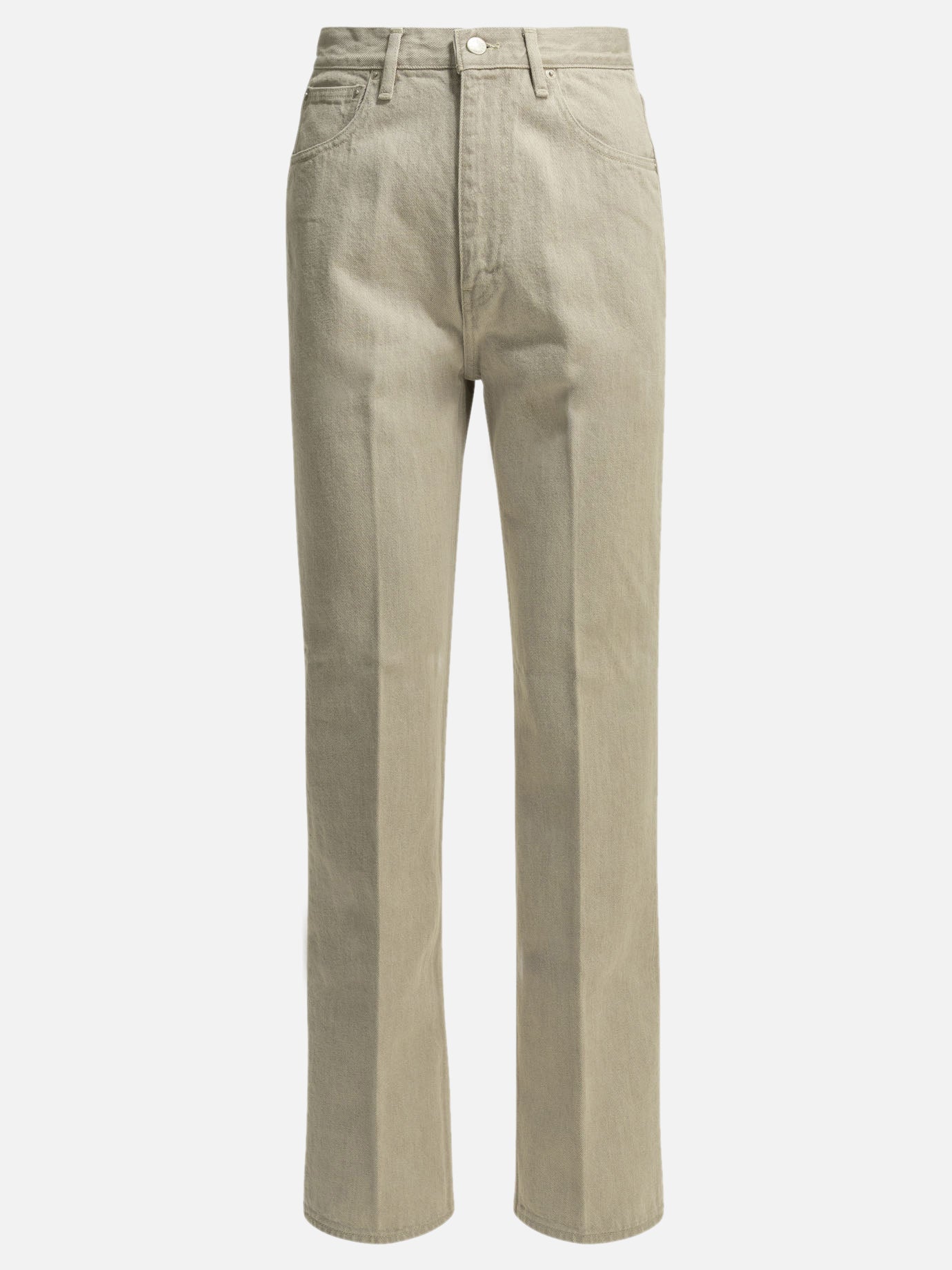 Straight-leg jeans Solid colour  Grey - Auralee Women | PDP | VIETTI Online Store | thumbnail