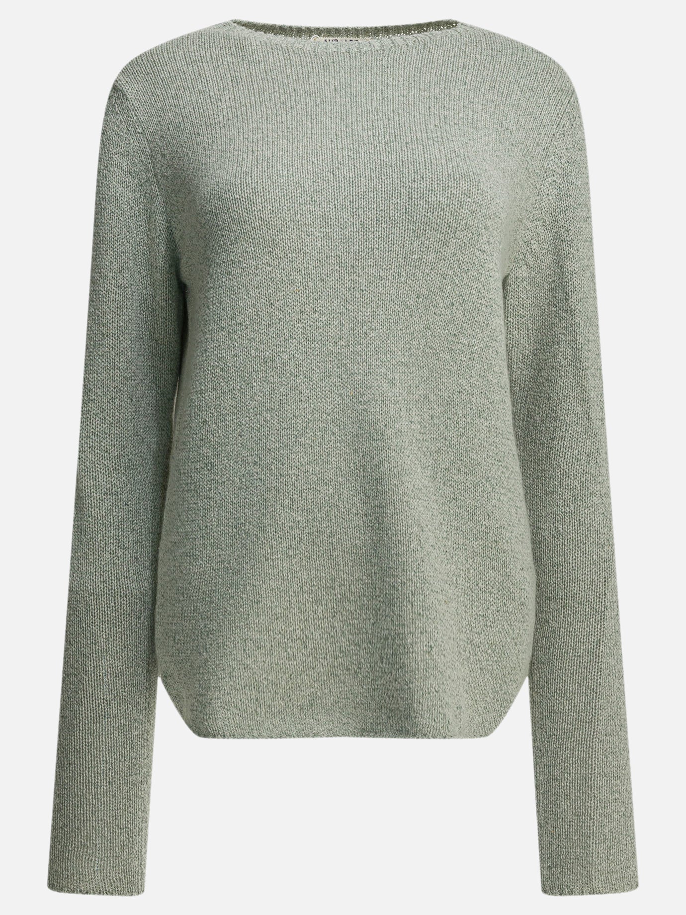 Crewneck sweaters Solid colour  Green - Auralee Women | PDP | VIETTI Online Store | thumbnail