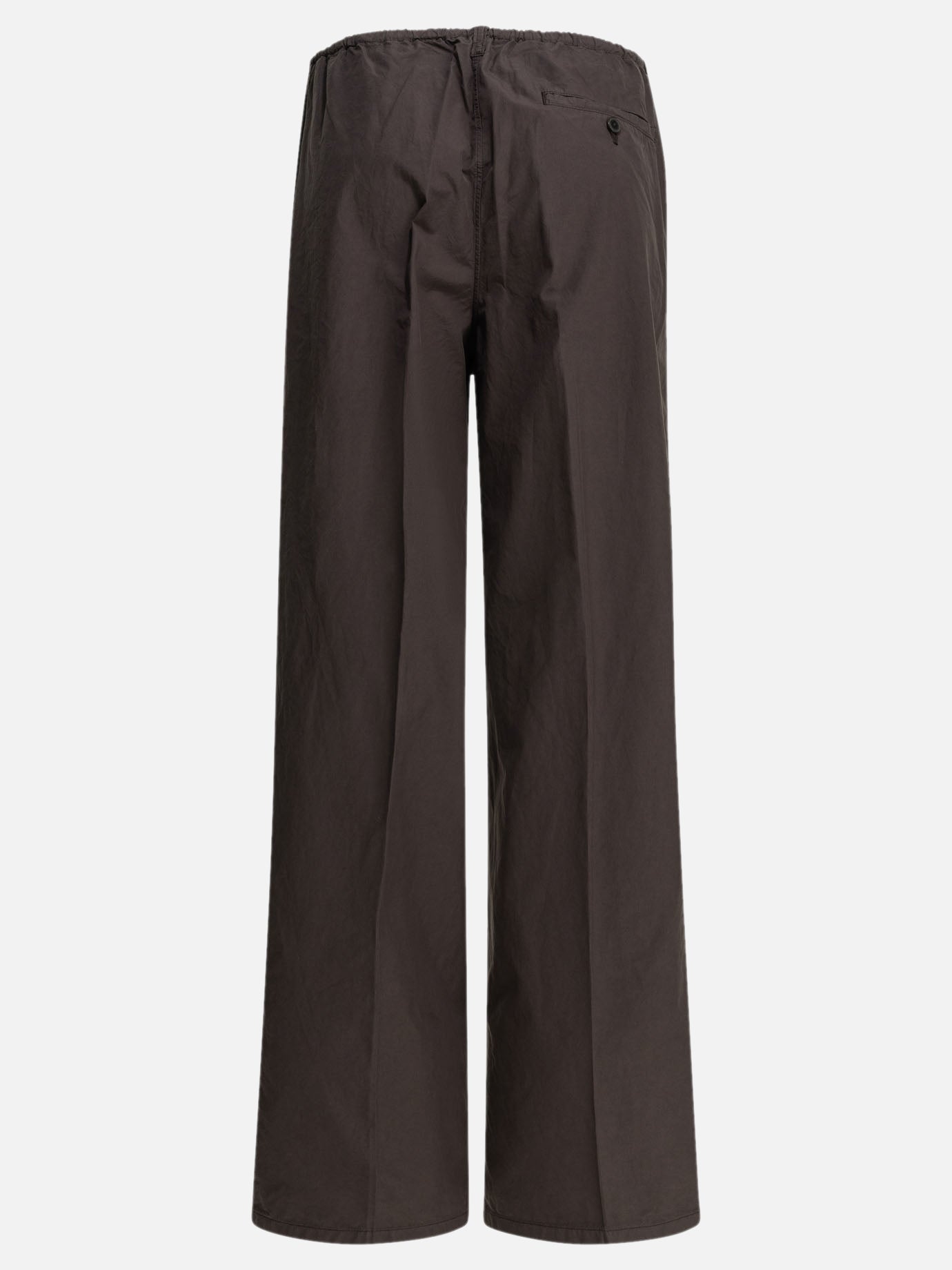 Leisure trousers Solid colour  Brown - Auralee Women | PDP | VIETTI Online Store | thumbnail_2