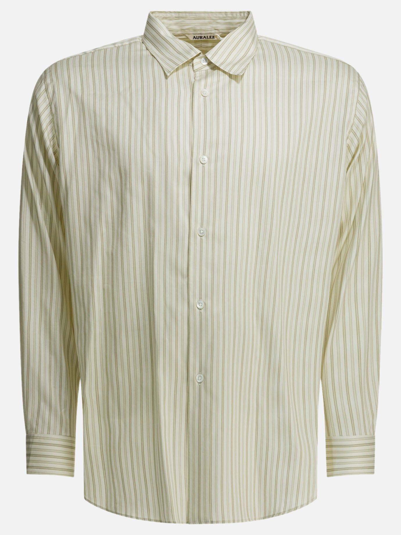 Casual shirts Striped  White - Auralee Men | PDP | VIETTI Online Store | thumbnail