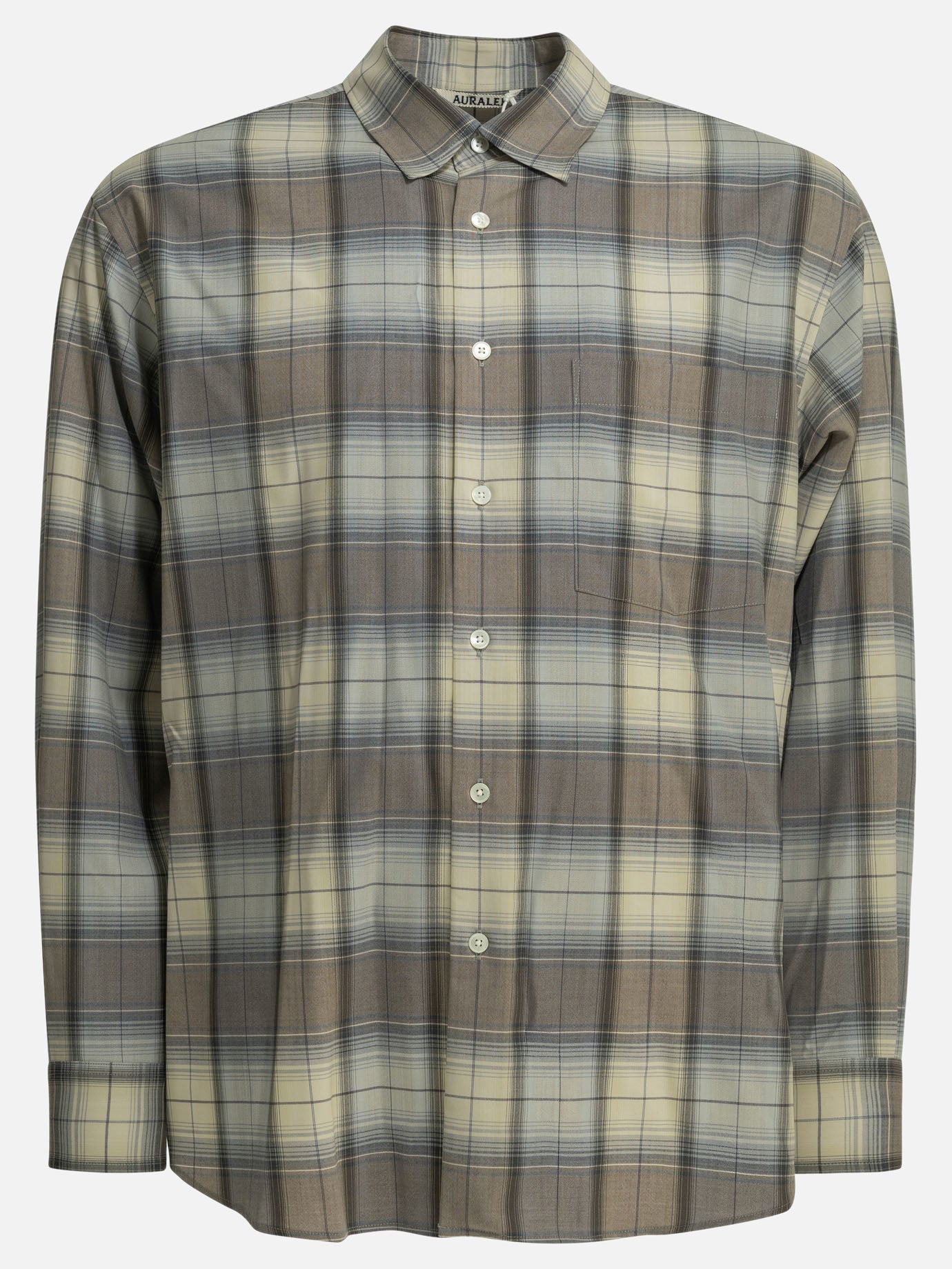 Casual shirts Plaid  Grey - Auralee Men | PDP | VIETTI Online Store | thumbnail