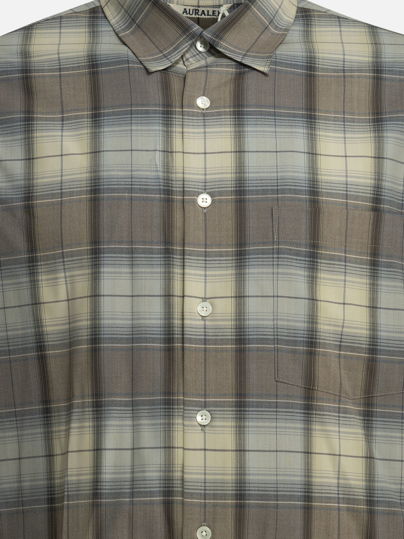 Casual shirts Plaid  Grey - Auralee Men | PDP | VIETTI Online Store | thumbnail_3