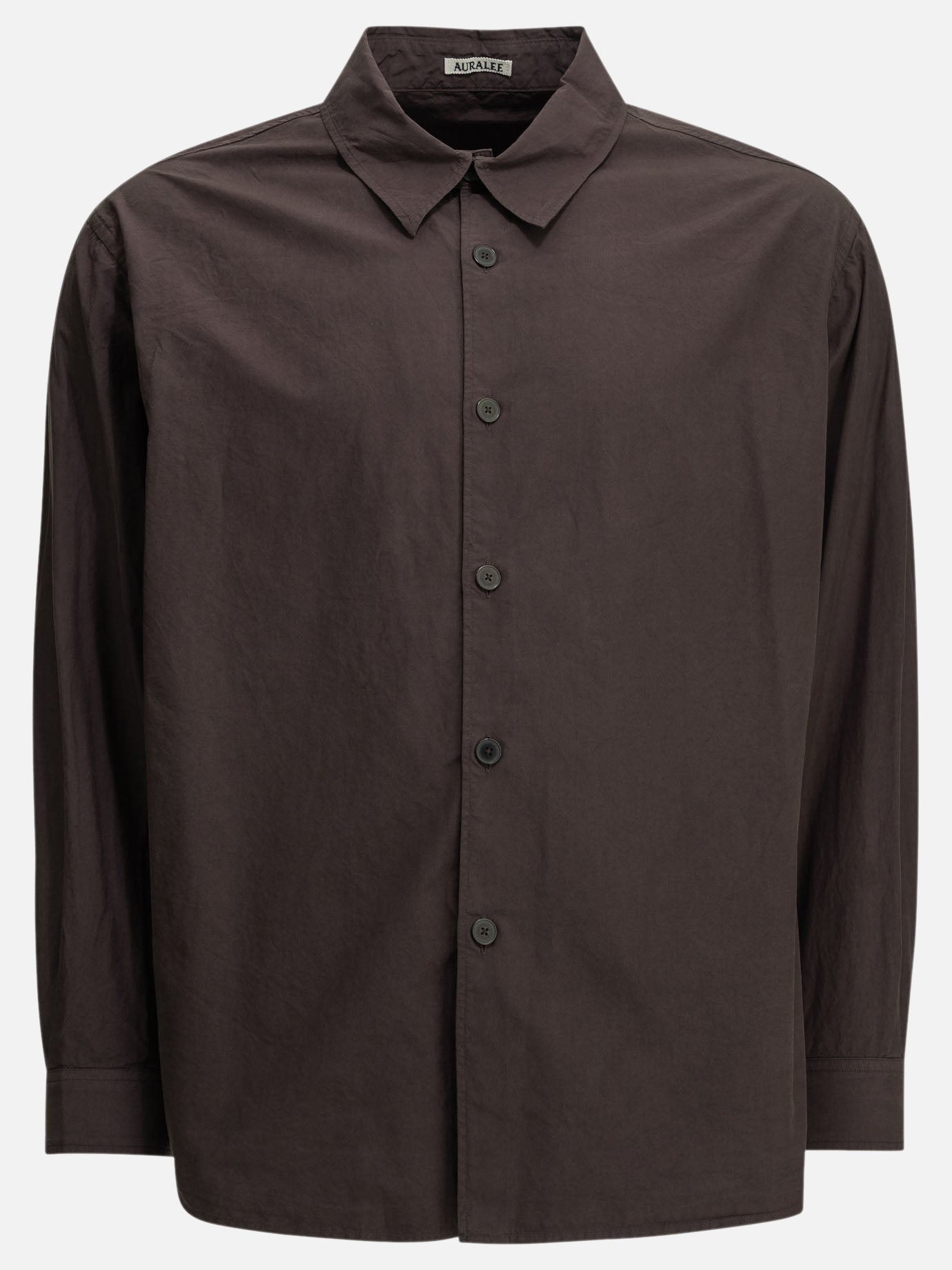 Casual shirts Solid colour  Brown - Auralee Men | PDP | VIETTI Online Store | Zoom-Modal
