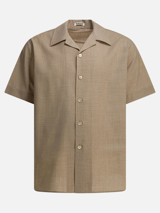 Casual shirts Solid colour  Beige - Auralee Men | PLP | VIETTI Online Store 
