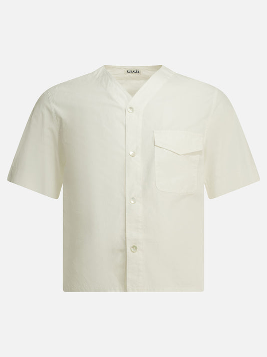 Camicie casual Solid colour  Bianco - Auralee Uomo | PLP | VIETTI Online Store 
