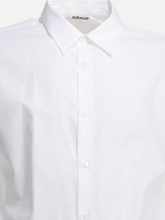 Auralee "Finx Twill" Formal shirt White

