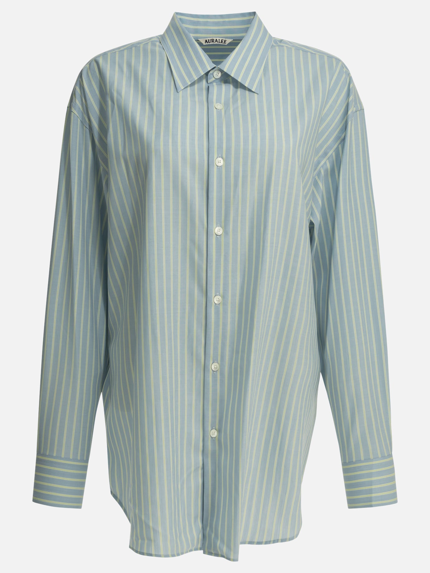 Casual shirts Striped  Light blue - Auralee Women | PDP | VIETTI Online Store | thumbnail