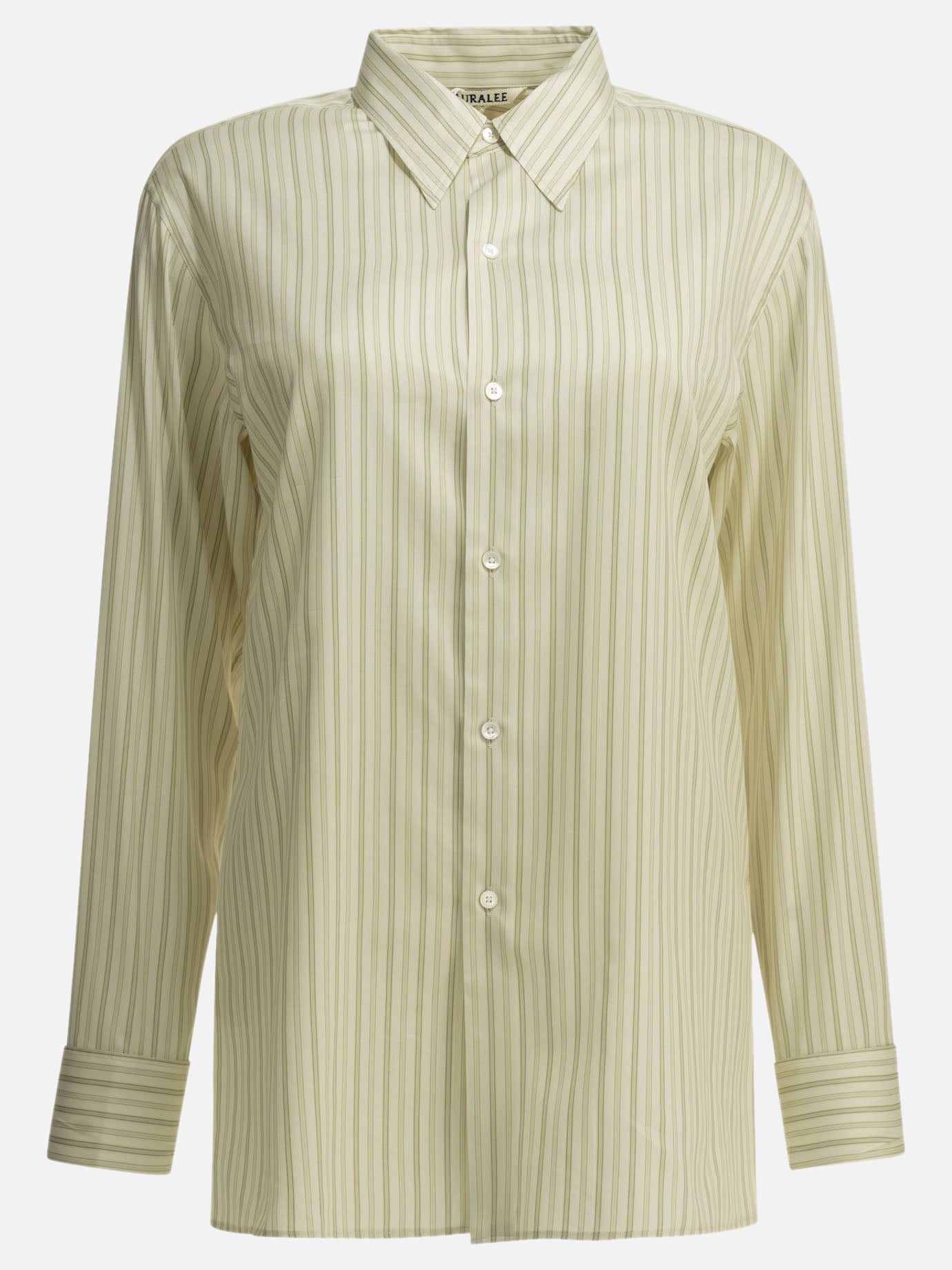 Casual shirts Striped  White - Auralee Men | PDP | VIETTI Online Store | thumbnail