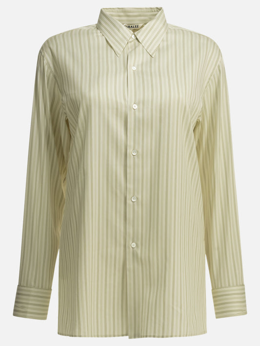 Casual shirts Striped  White - Auralee Men | PLP | VIETTI Online Store 
