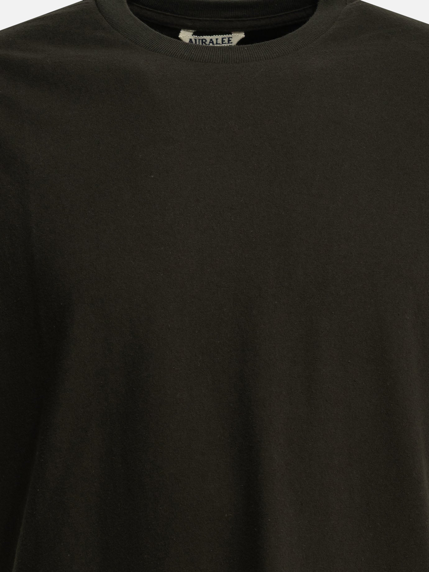 Crewneck t-shirts Solid colour  Black - Auralee Men | PDP | VIETTI Online Store | Zoom-Modal_3

