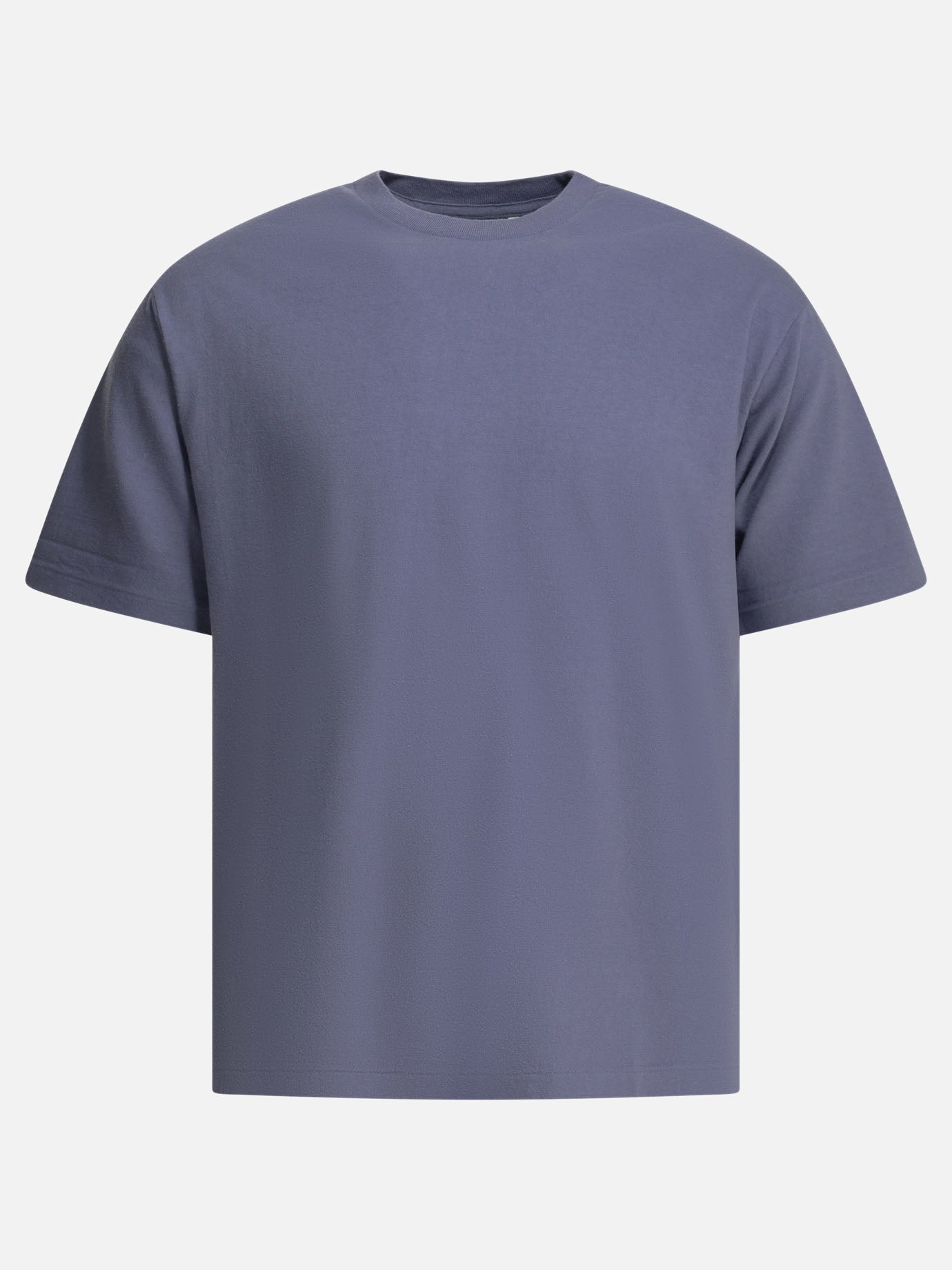 Crewneck t-shirts Solid colour  Purple - Auralee Men | PDP | VIETTI Online Store | thumbnail