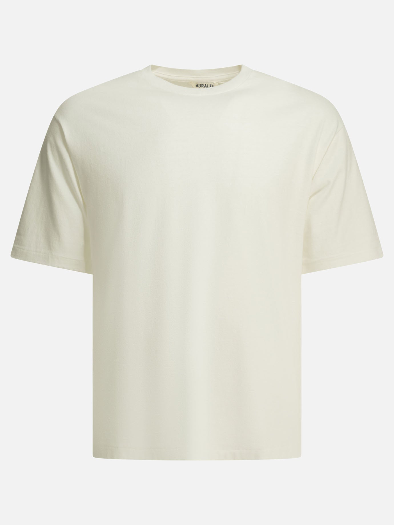 Crewneck t-shirts Solid colour  White - Auralee Men | PDP | VIETTI Online Store | Zoom-Modal
