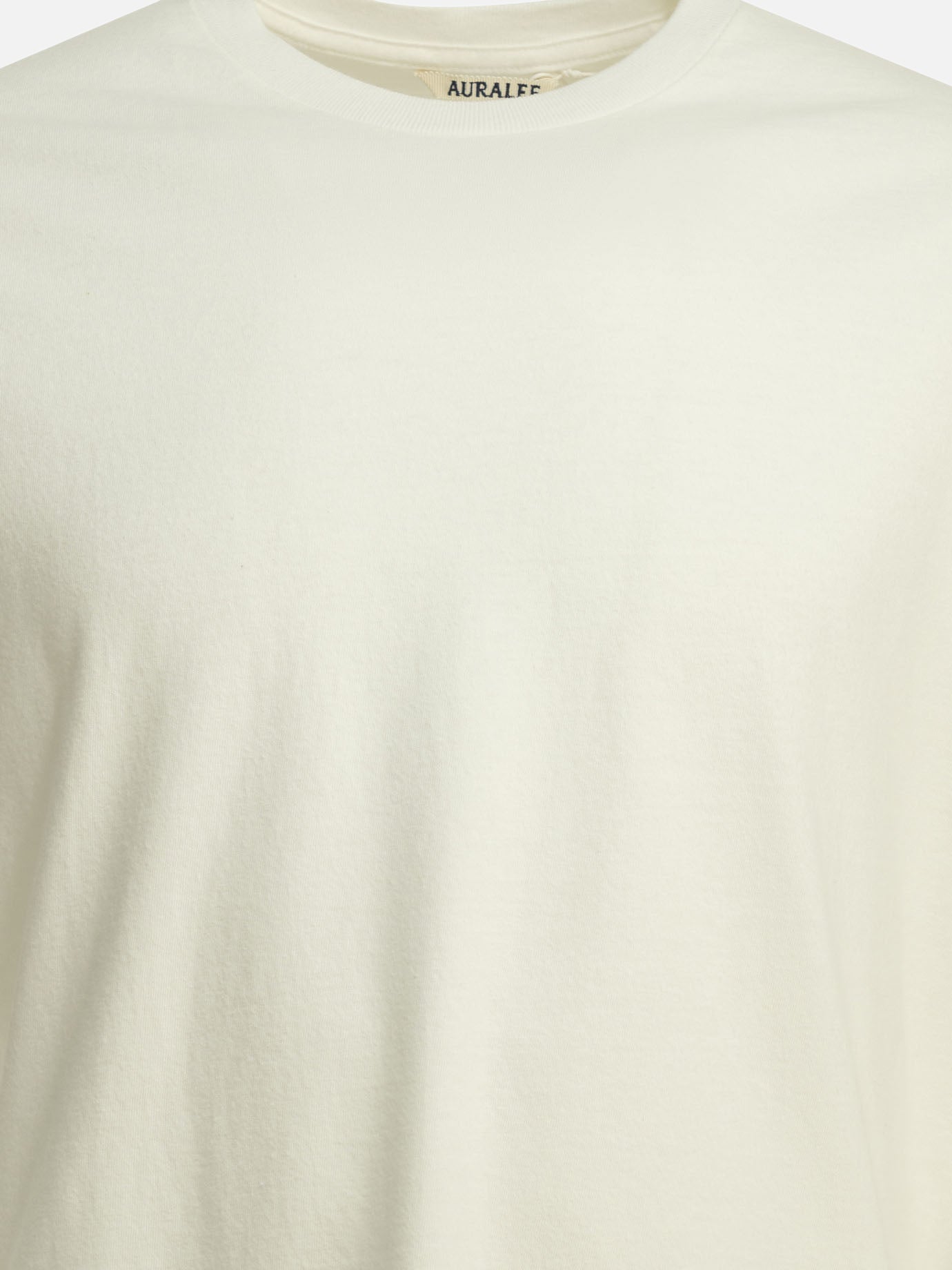 Crewneck t-shirts Solid colour  White - Auralee Men | PDP | VIETTI Online Store | Zoom-Modal_3
