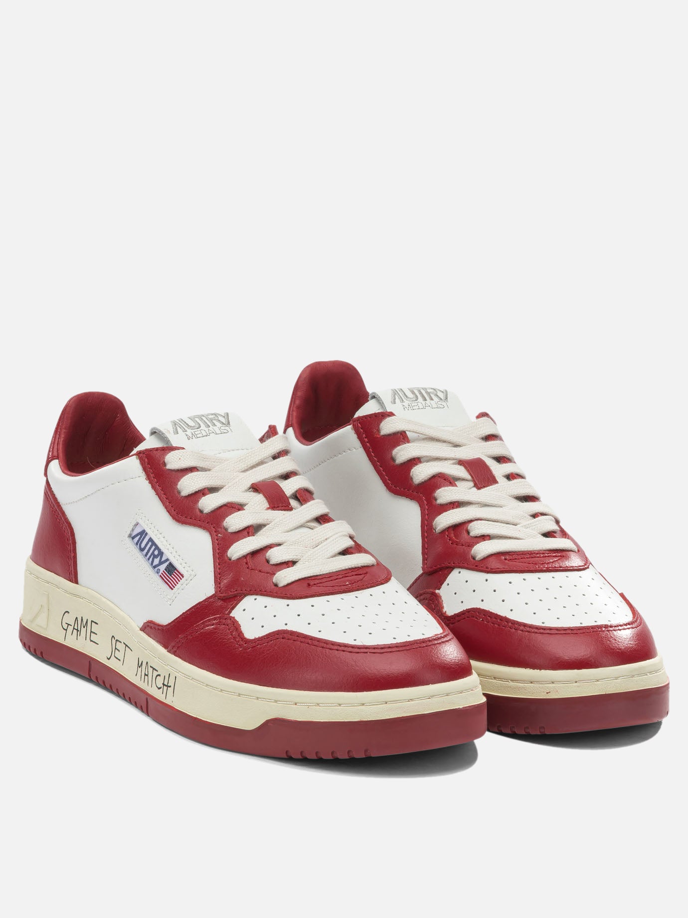 Low top sneakers 100% leather - 100% rubber  Red - Autry Men | PDP | VIETTI Online Store | thumbnail_2