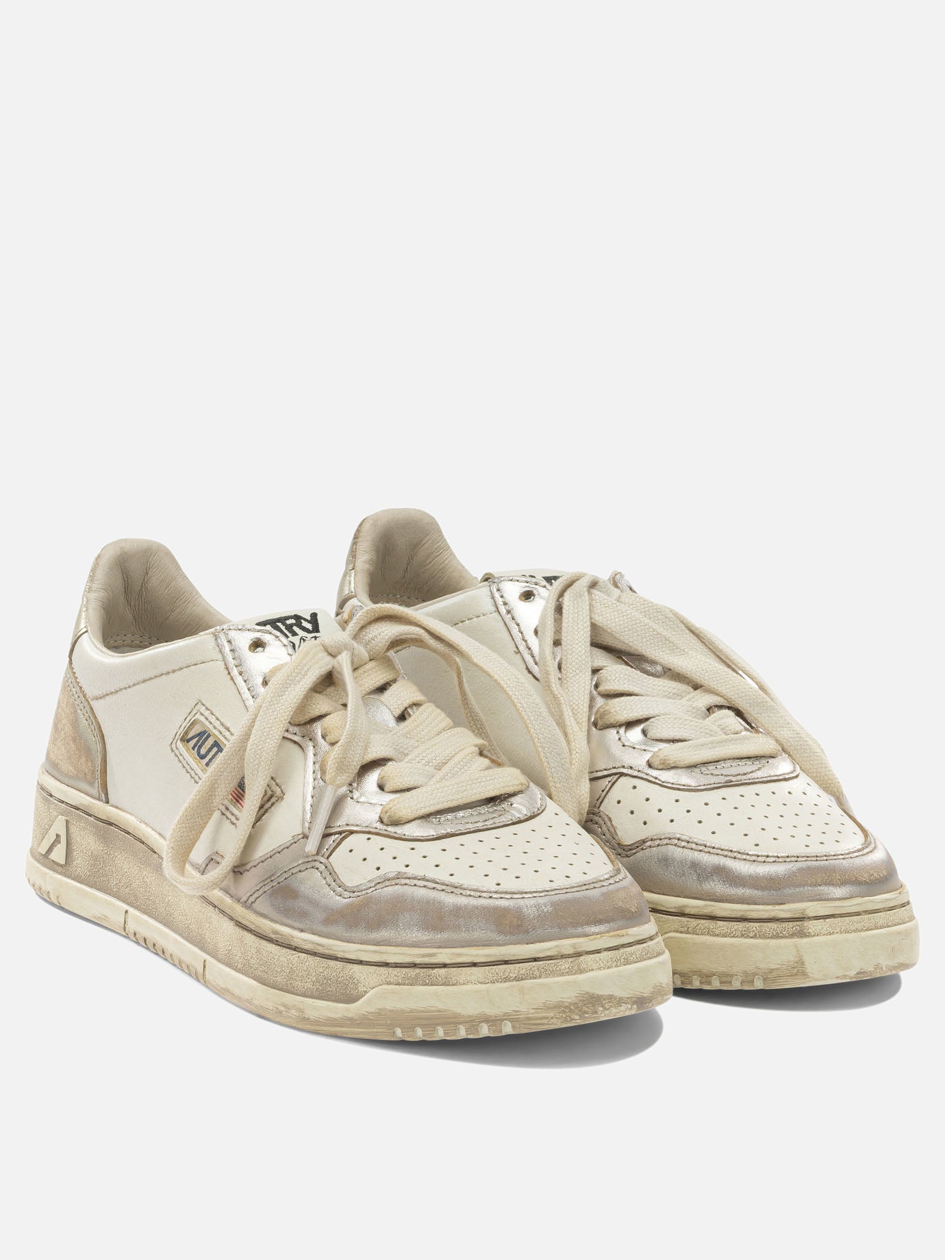 Sneaker basse 55% cow leather 45% goat leather - 100% rubber  Argento - Autry Donna | PDP | VIETTI Online Store | Zoom-Modal_2
