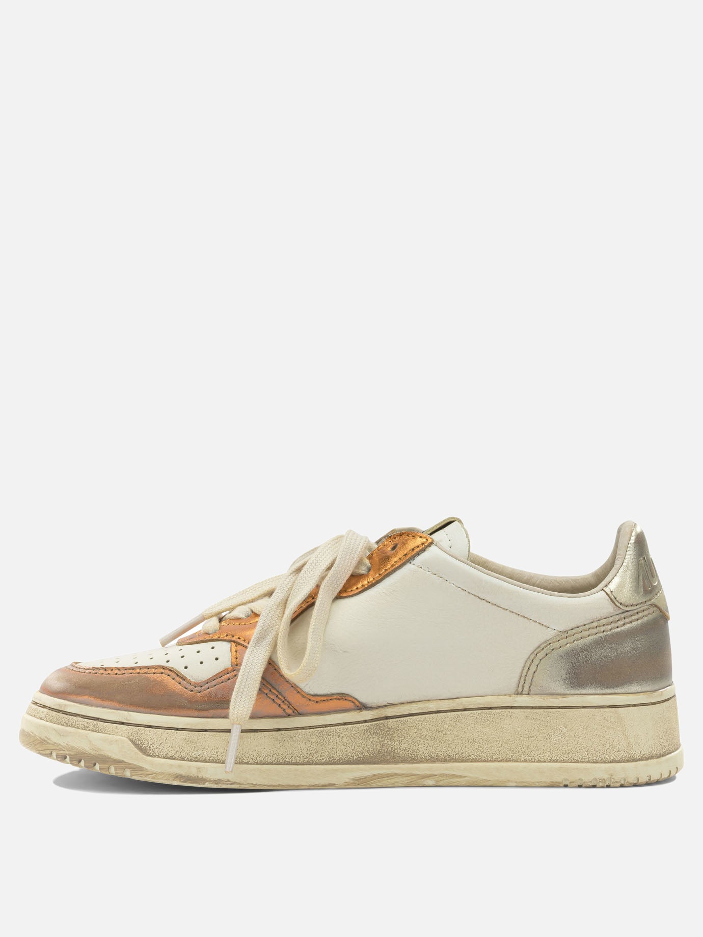 Sneaker basse 55% cow leather 45% goat leather - 100% rubber  Arancione - Autry Donna | PDP | VIETTI Online Store | thumbnail_3