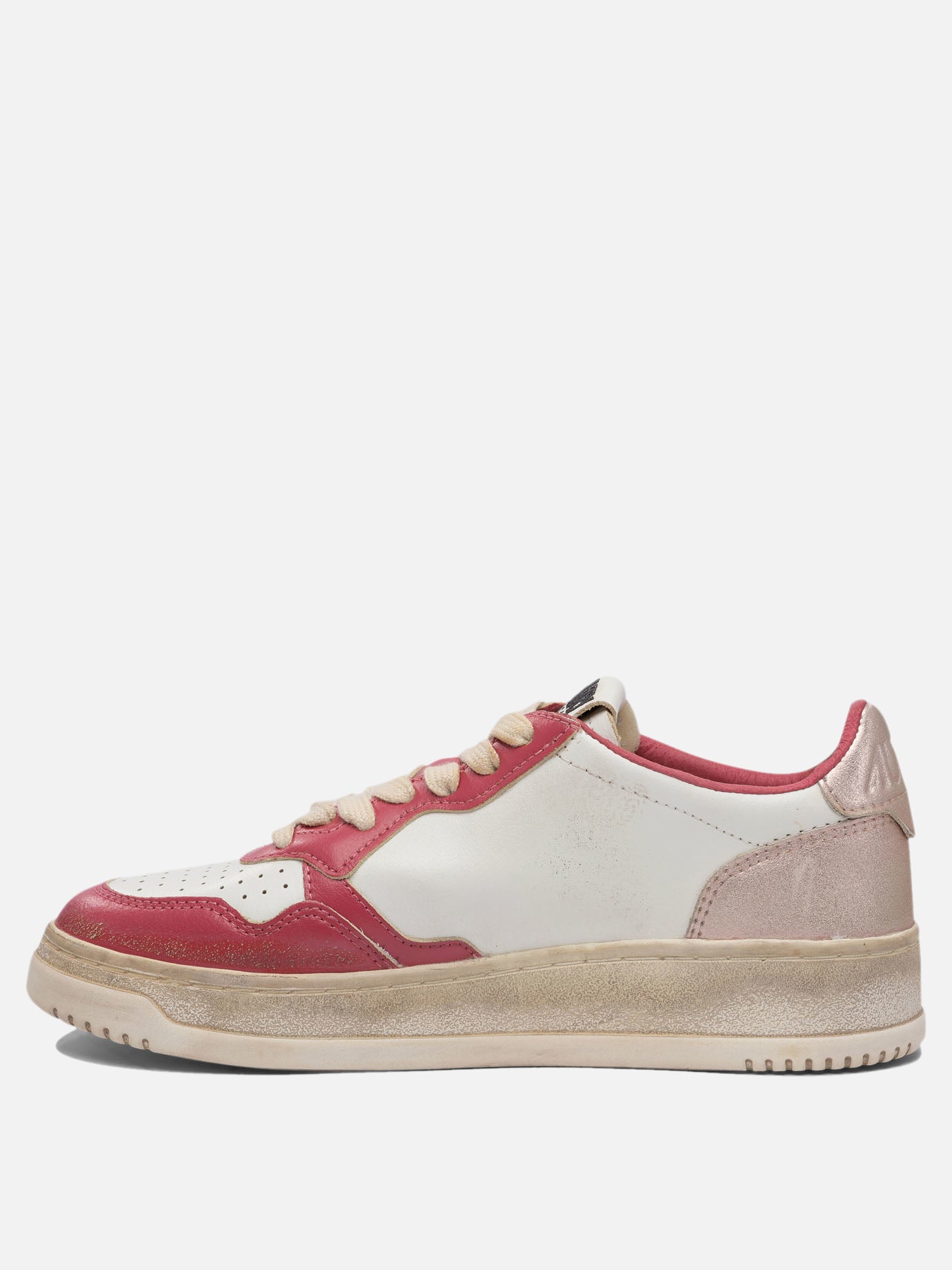 Sneaker basse 100% leather - 100% rubber  Rosso - Autry Donna | PDP | VIETTI Online Store | thumbnail_3