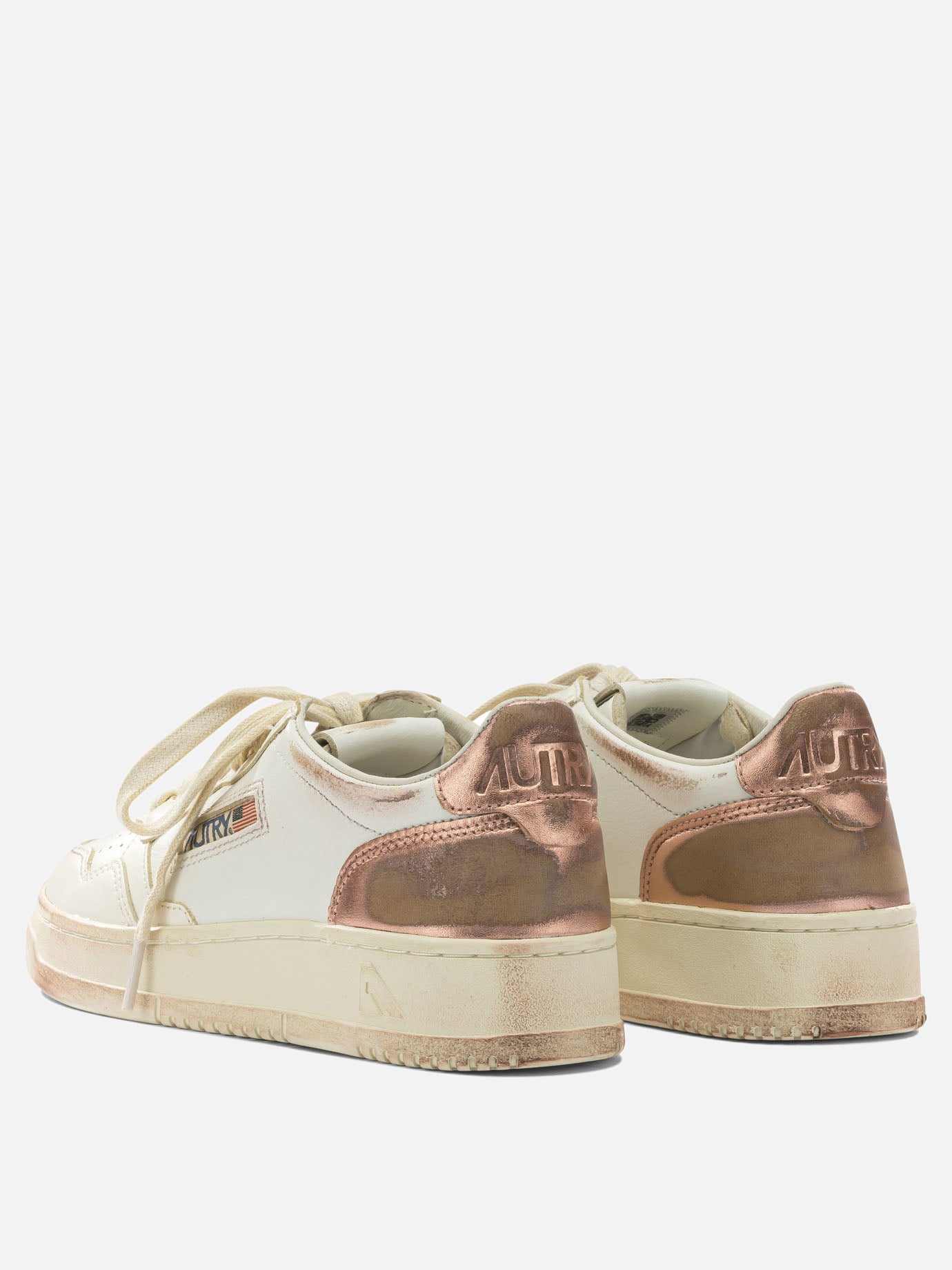 Sneaker basse 75% cow leather 15% goat leather 10% nylon - 100% rubber  Rosa - Autry Donna | PDP | VIETTI Online Store | thumbnail_4