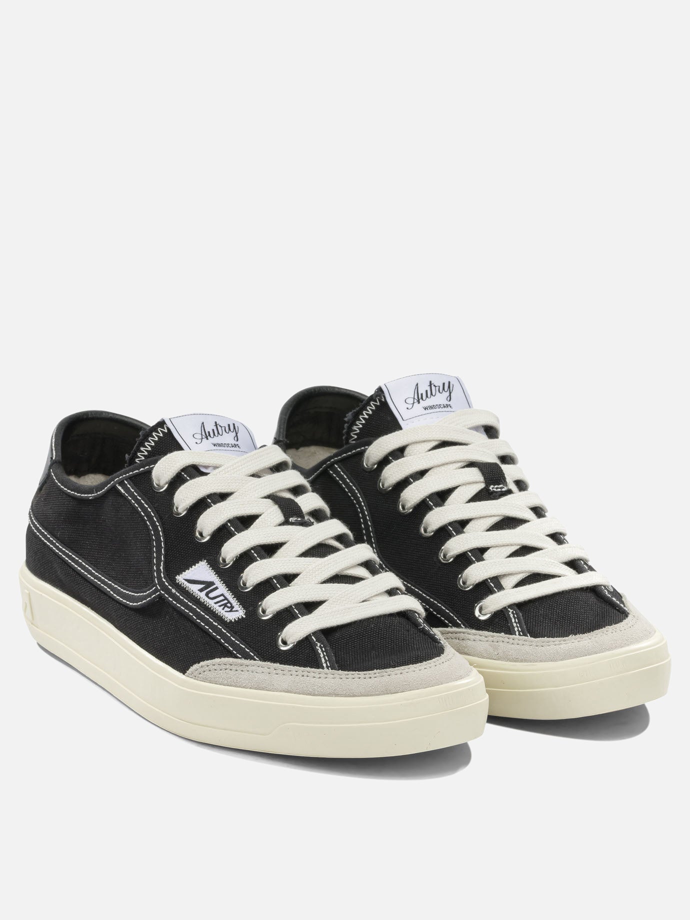 Low top sneakers 70% canvas 30% suede cow leather - 100% rubber  Black - Autry Men | PDP | VIETTI Online Store | thumbnail_2