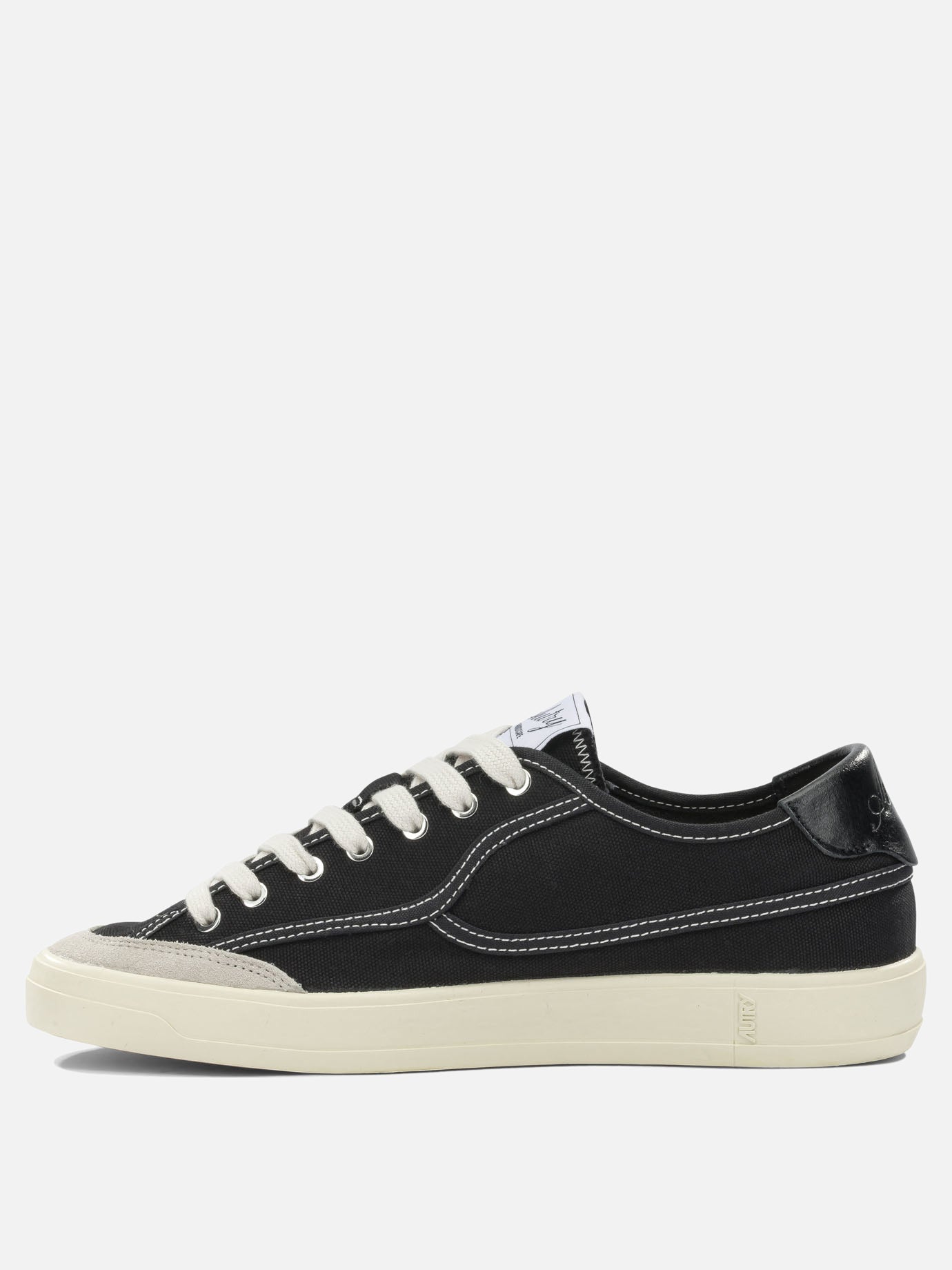 Low top sneakers 70% canvas 30% suede cow leather - 100% rubber  Black - Autry Men | PDP | VIETTI Online Store | thumbnail_3