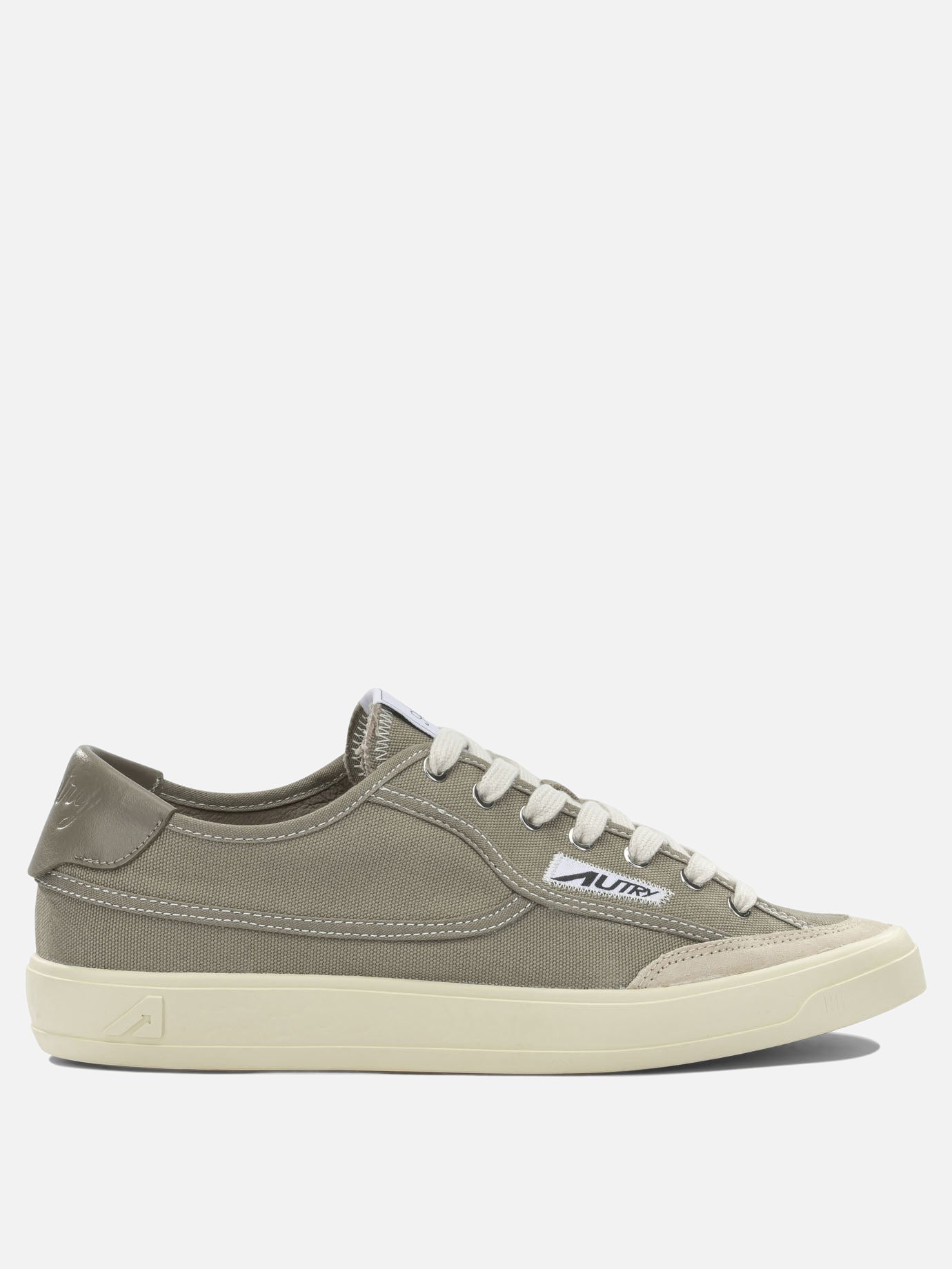 Low top sneakers 70% canvas 30% suede cow leather - 100% rubber  Green - Autry Men | PDP | VIETTI Online Store | thumbnail