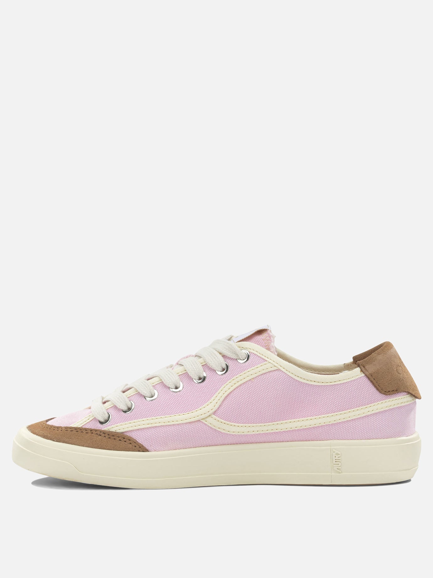 Low top sneakers 70% canvas 30% suede cow leather - 100% rubber  Pink - Autry Women | PDP | VIETTI Online Store | thumbnail_3