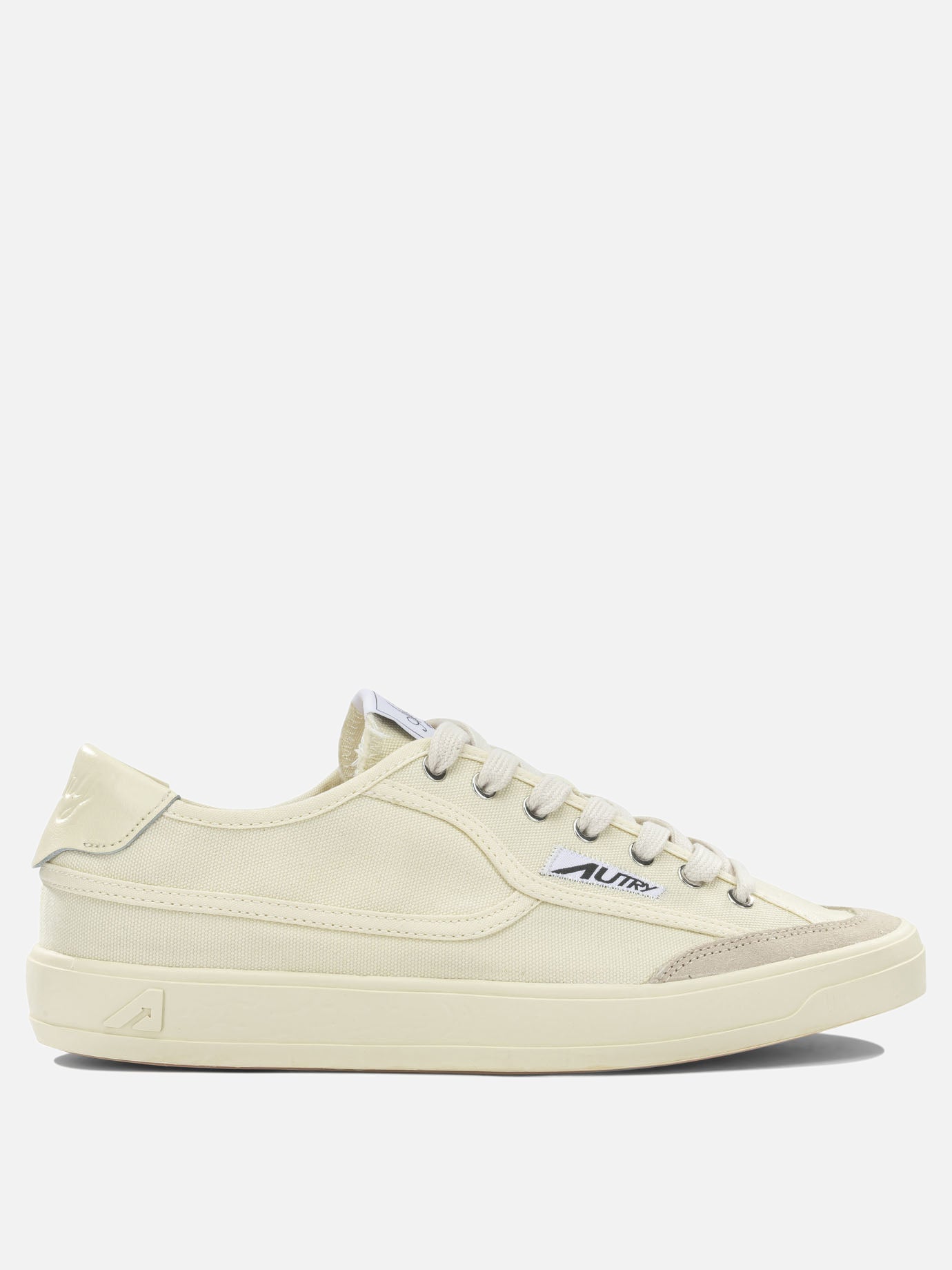 Low top sneakers 70% canvas 30% suede cow leather - 100% rubber  White - Autry Women | PDP | VIETTI Online Store | thumbnail