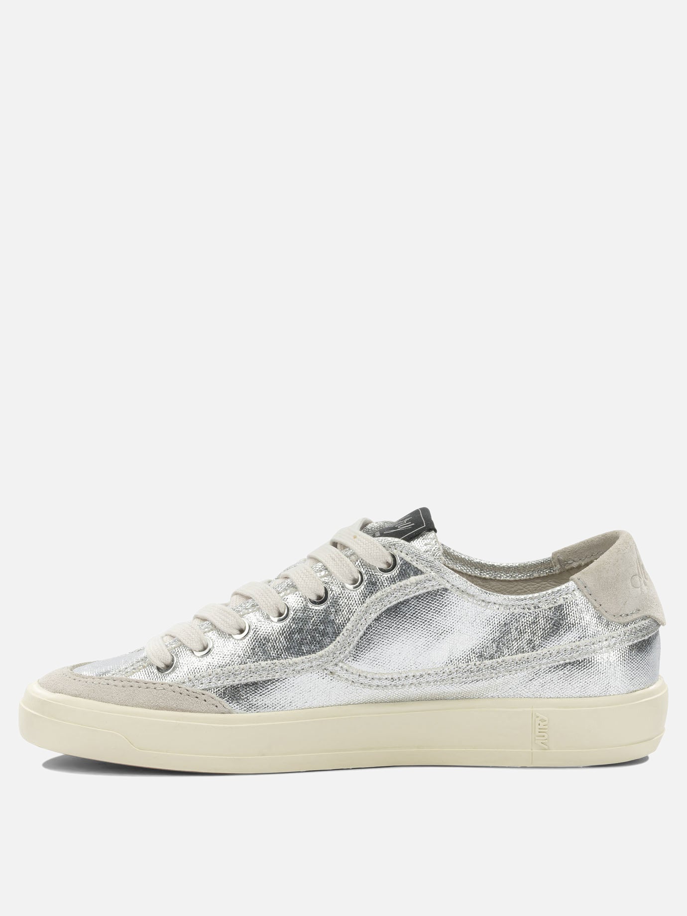 Low top sneakers 70% canvas 30% suede cow leather - 100% rubber  Silver - Autry Women | PDP | VIETTI Online Store | thumbnail_3