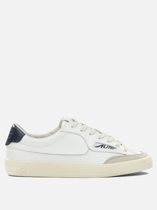 Low top sneakers 90% leather 10% nylon - 100% rubber  Blue - Autry Women | VIETTI Online Store 
