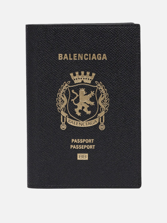 Portacarte 70% calf leather 15% cellulose fiber 15% polyurethane  Nero - Balenciaga Uomo | PDP | VIETTI Online Store 
