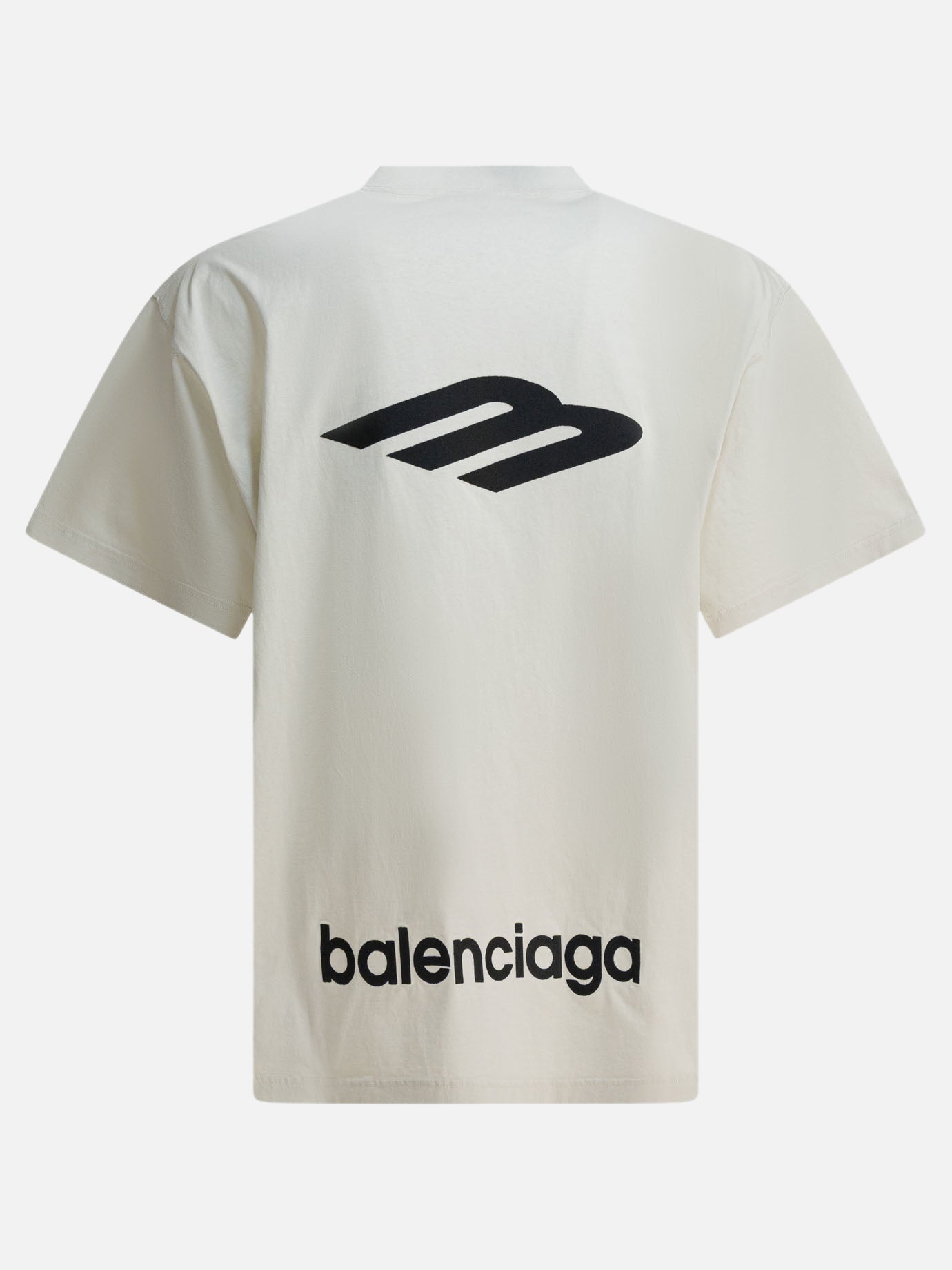 T-shirt girocollo Logo  Bianco - Balenciaga Uomo | PDP | VIETTI Online Store | Zoom-Modal_2
