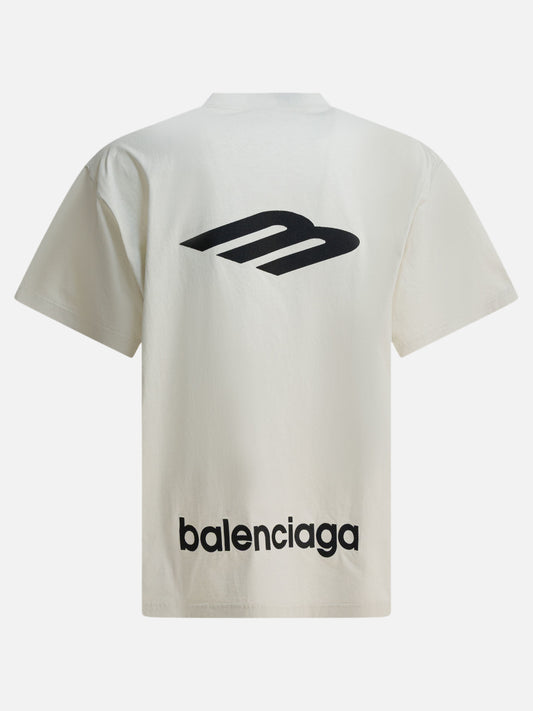 T-shirt girocollo Logo  Bianco - Balenciaga Uomo | PDP | VIETTI Online Store | 2
