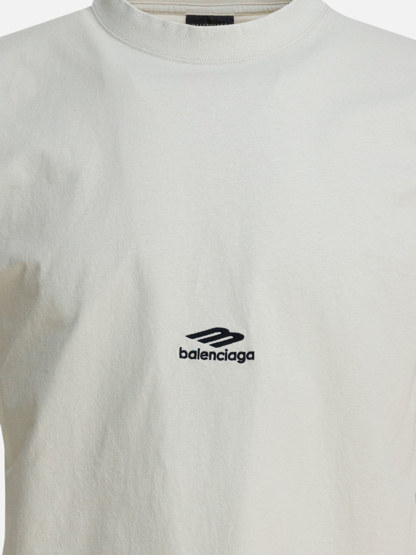 T-shirt girocollo Logo  Bianco - Balenciaga Uomo | PDP | VIETTI Online Store | Zoom-Modal_3
