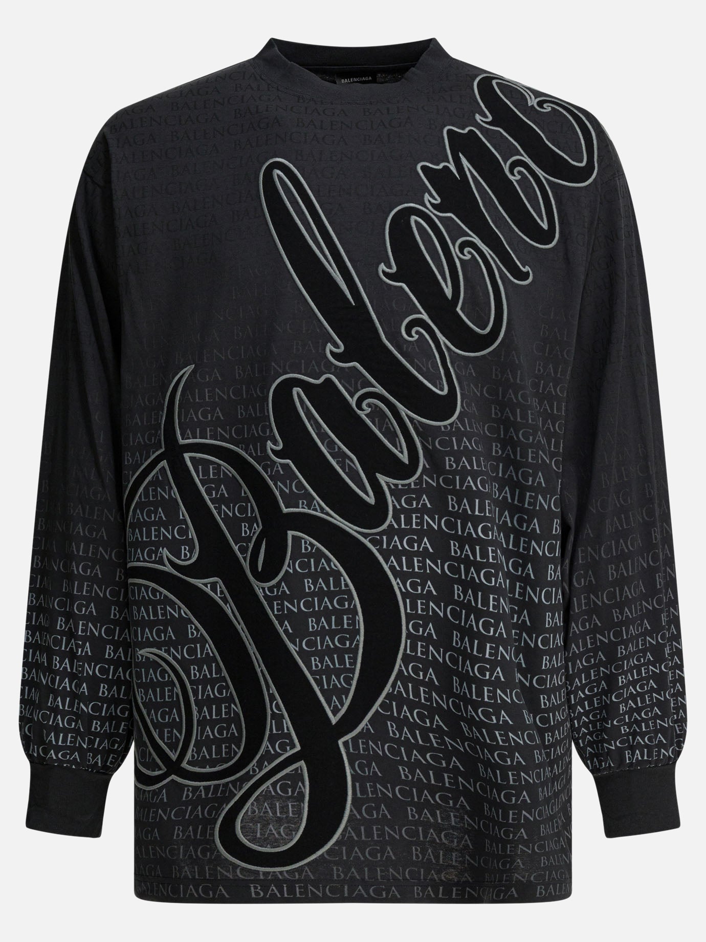 Crewneck t-shirts Graphics  Black - Balenciaga Men | PDP | VIETTI Online Store | Zoom-Modal
