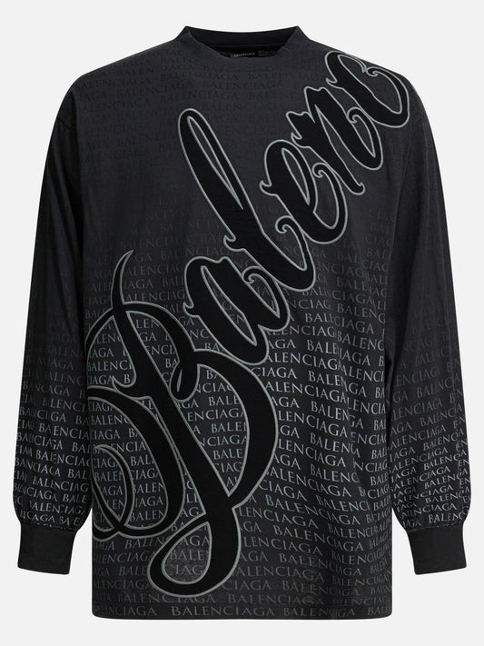 Crewneck t-shirts Graphics  Black - Balenciaga Men | PLP | VIETTI Online Store 
