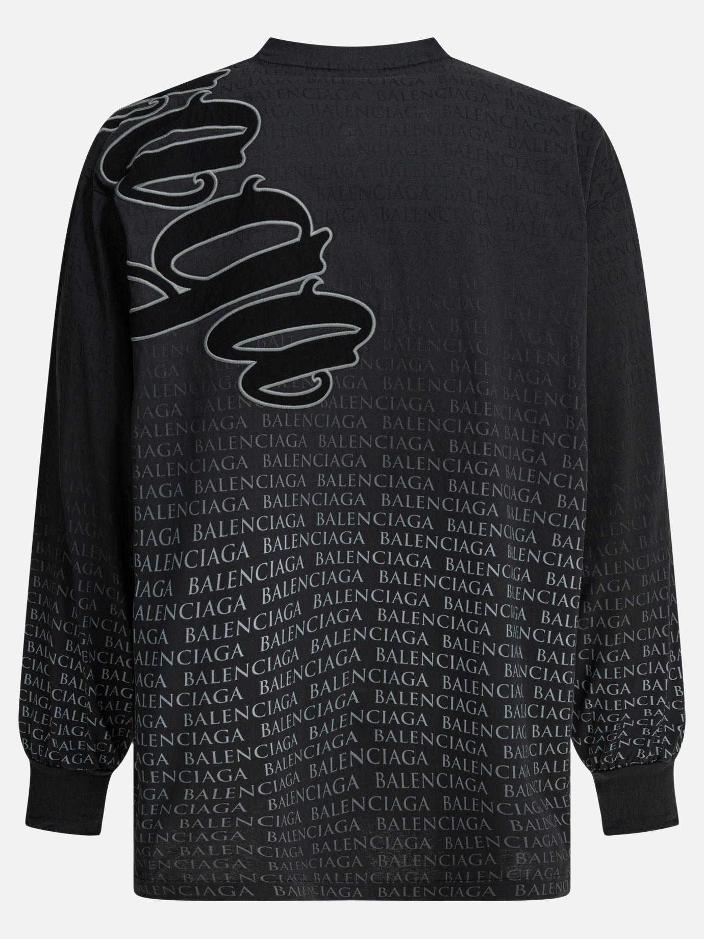 Crewneck t-shirts Graphics  Black - Balenciaga Men | PDP | VIETTI Online Store | thumbnail_2