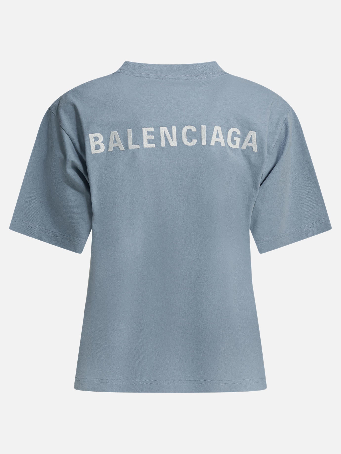 T-shirt girocollo Logo  Azzurro - Balenciaga Donna | PDP | VIETTI Online Store | thumbnail_2