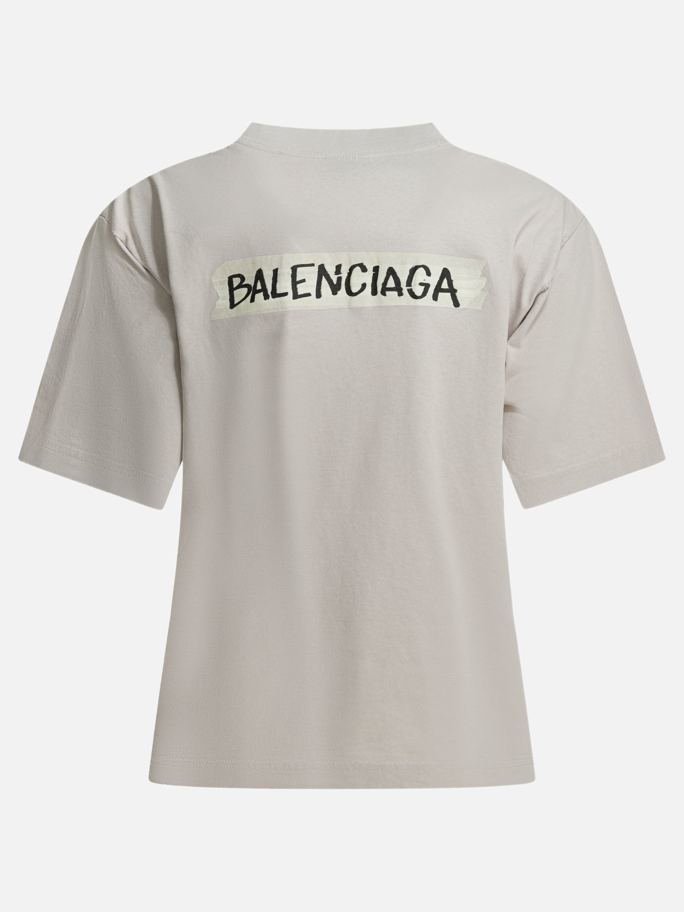 T-shirt girocollo Logo  Bianco - Balenciaga Donna | PDP | VIETTI Online Store | Zoom-Modal_2
