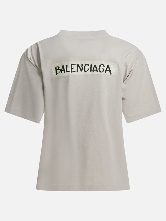 T-shirt girocollo Logo  Bianco - Balenciaga Donna | PDP | VIETTI Online Store | 2
