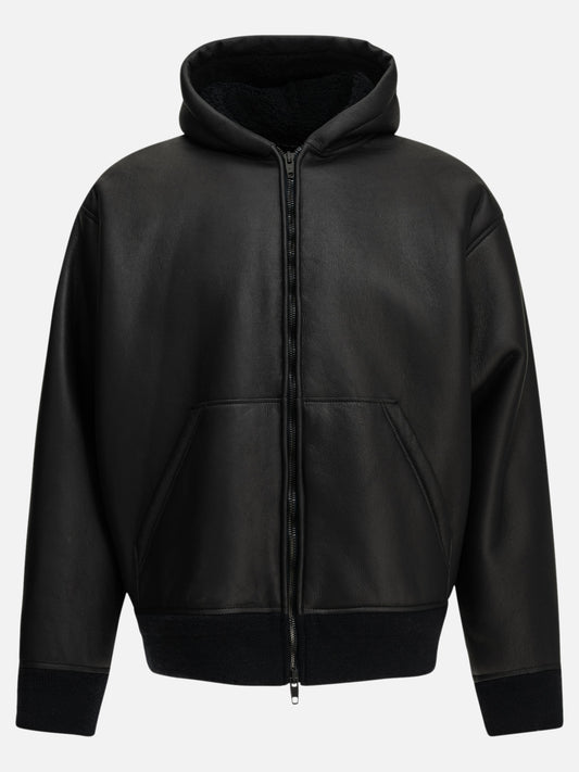 Balenciaga Hooded shearling jacket Blue

